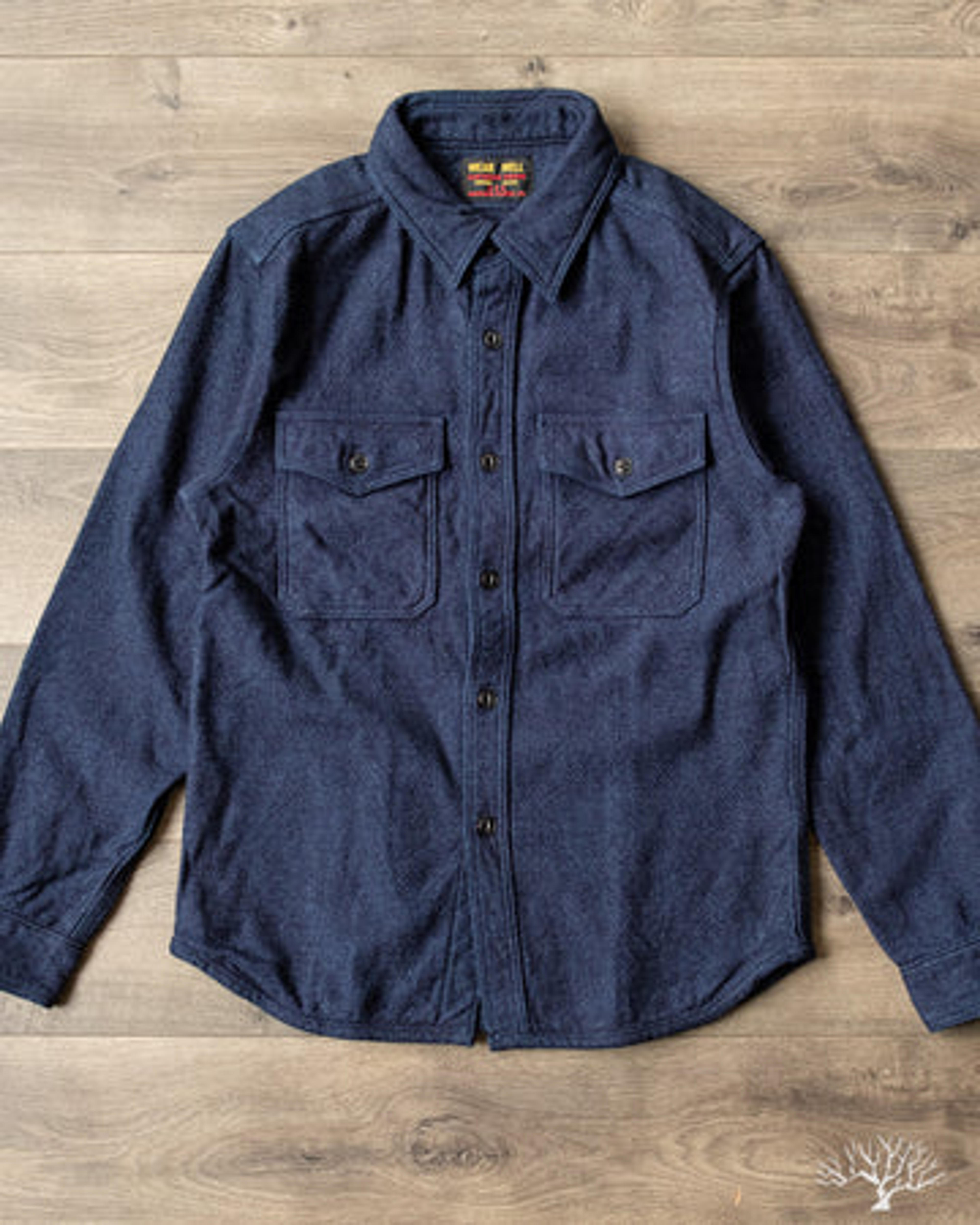 UES - Extra Heavy Flannel - Indigo – Withered Fig