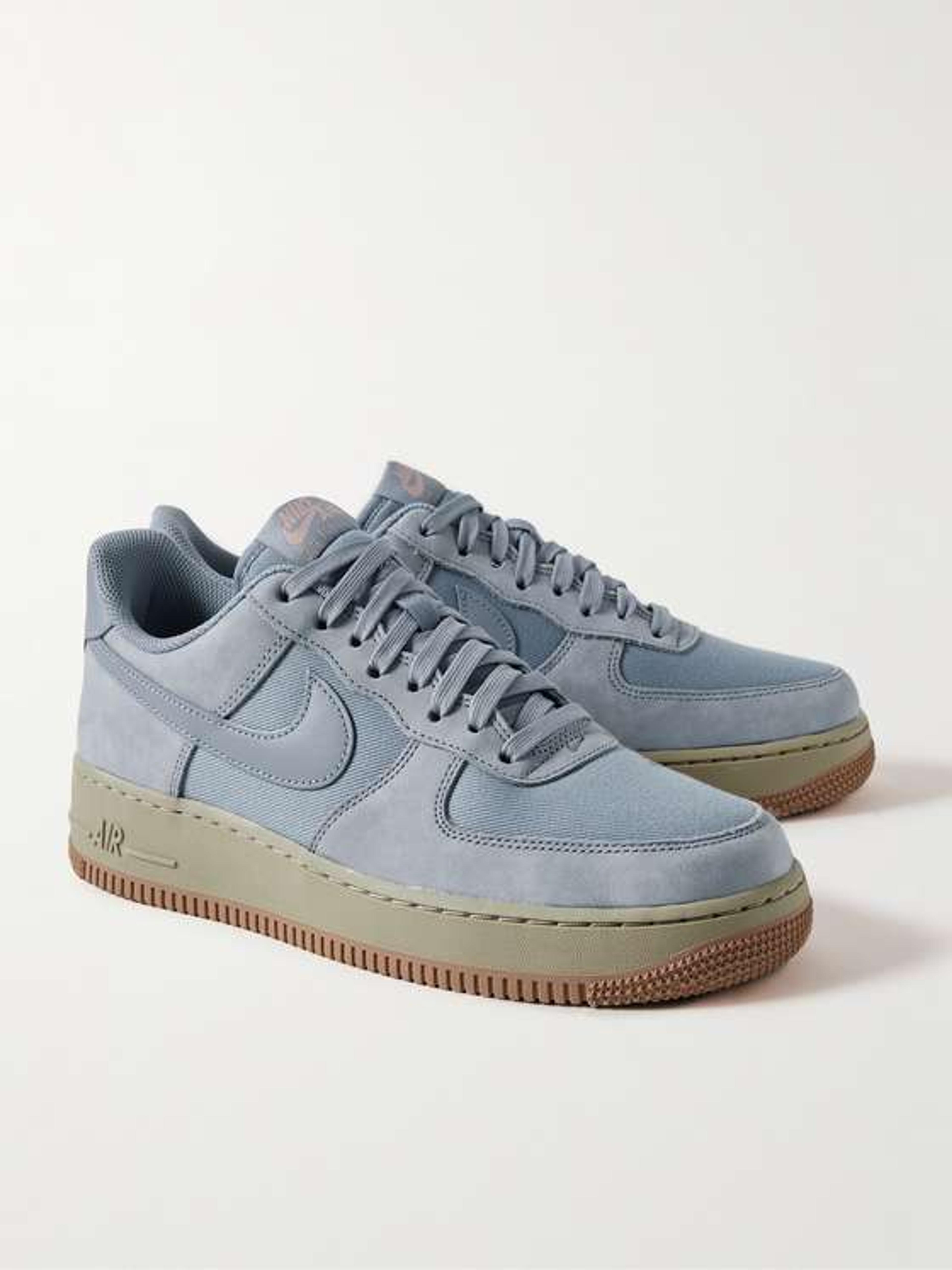 NIKE Air Force 1 '07 LX Twill and Nubuck Sneakers for Men | MR PORTER