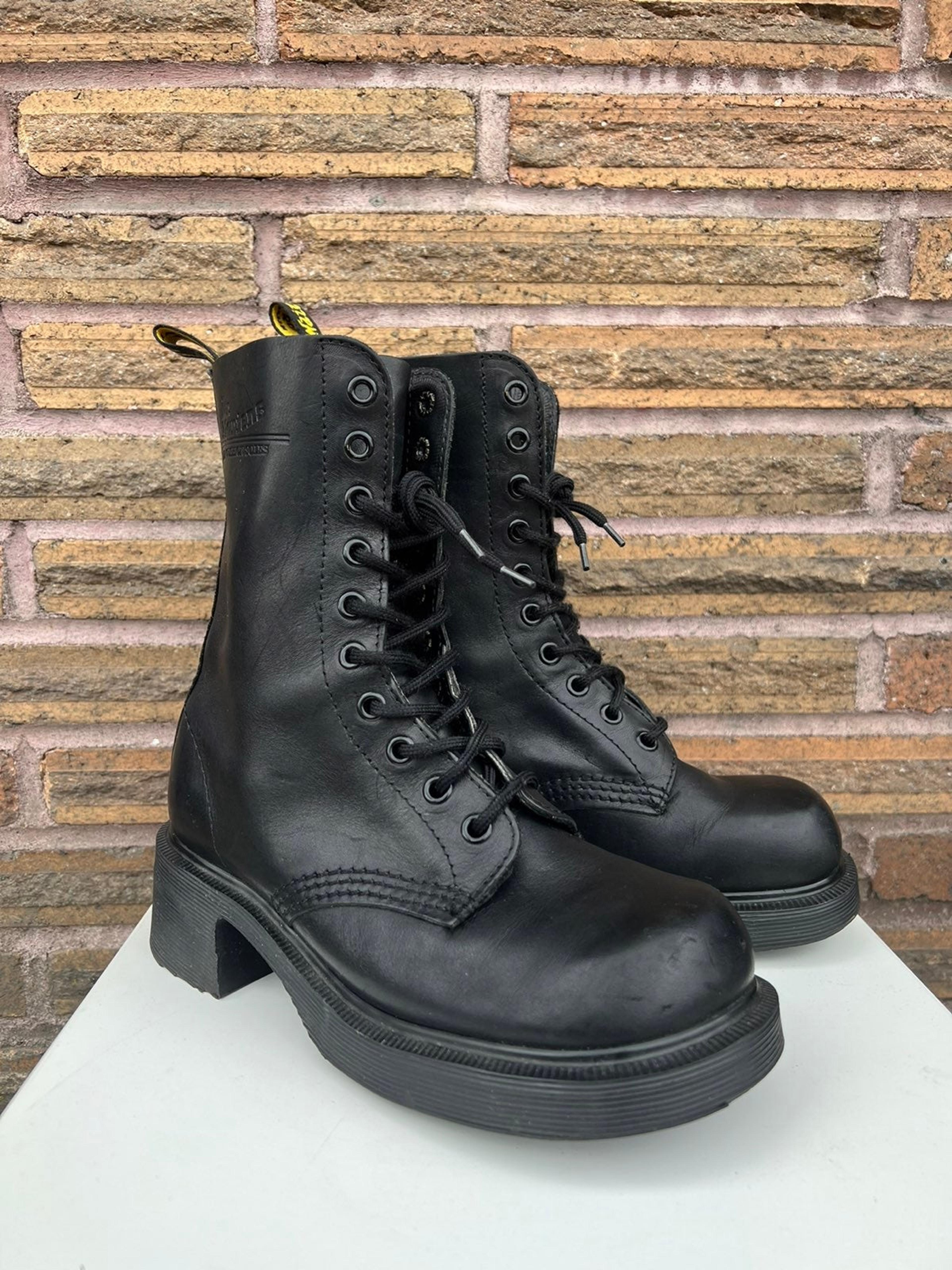 RARE 90’s Doc Martens Combat Black Boots | Mercari