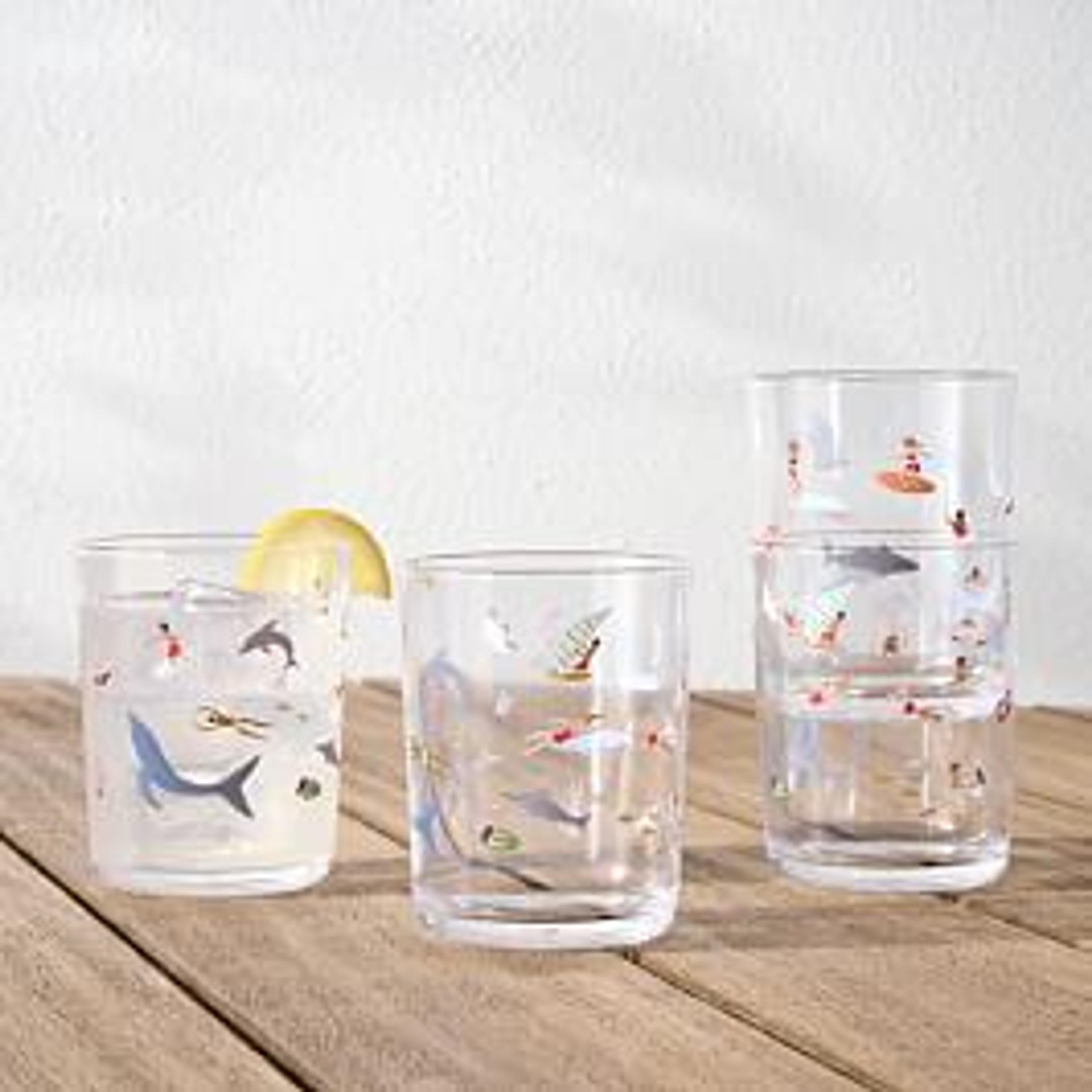 Summer Activities Acrylic Drinkware , DOF , Acrylic Set of 4