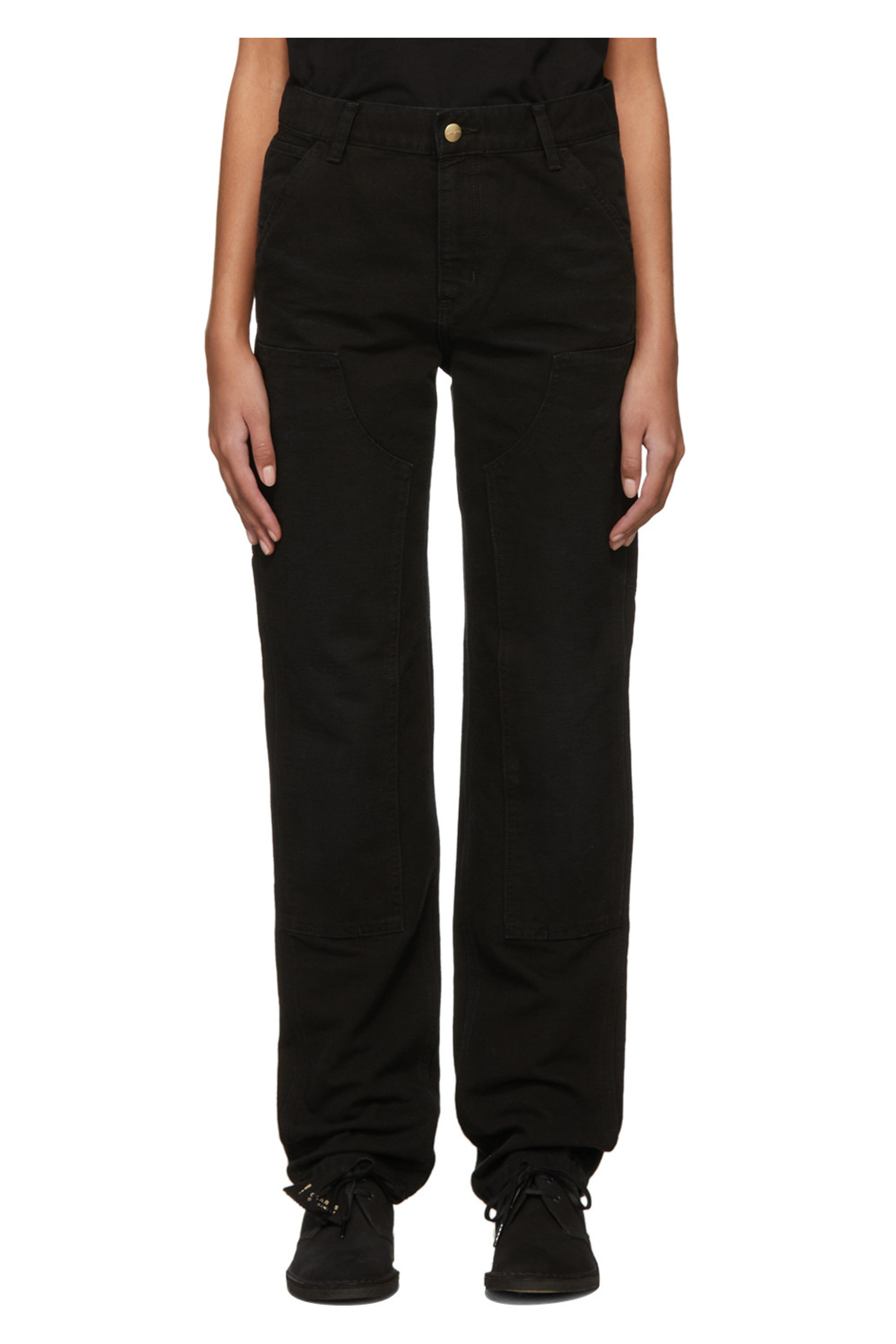 Black Miggy Trousers by Carhartt Work In Progress on Sale