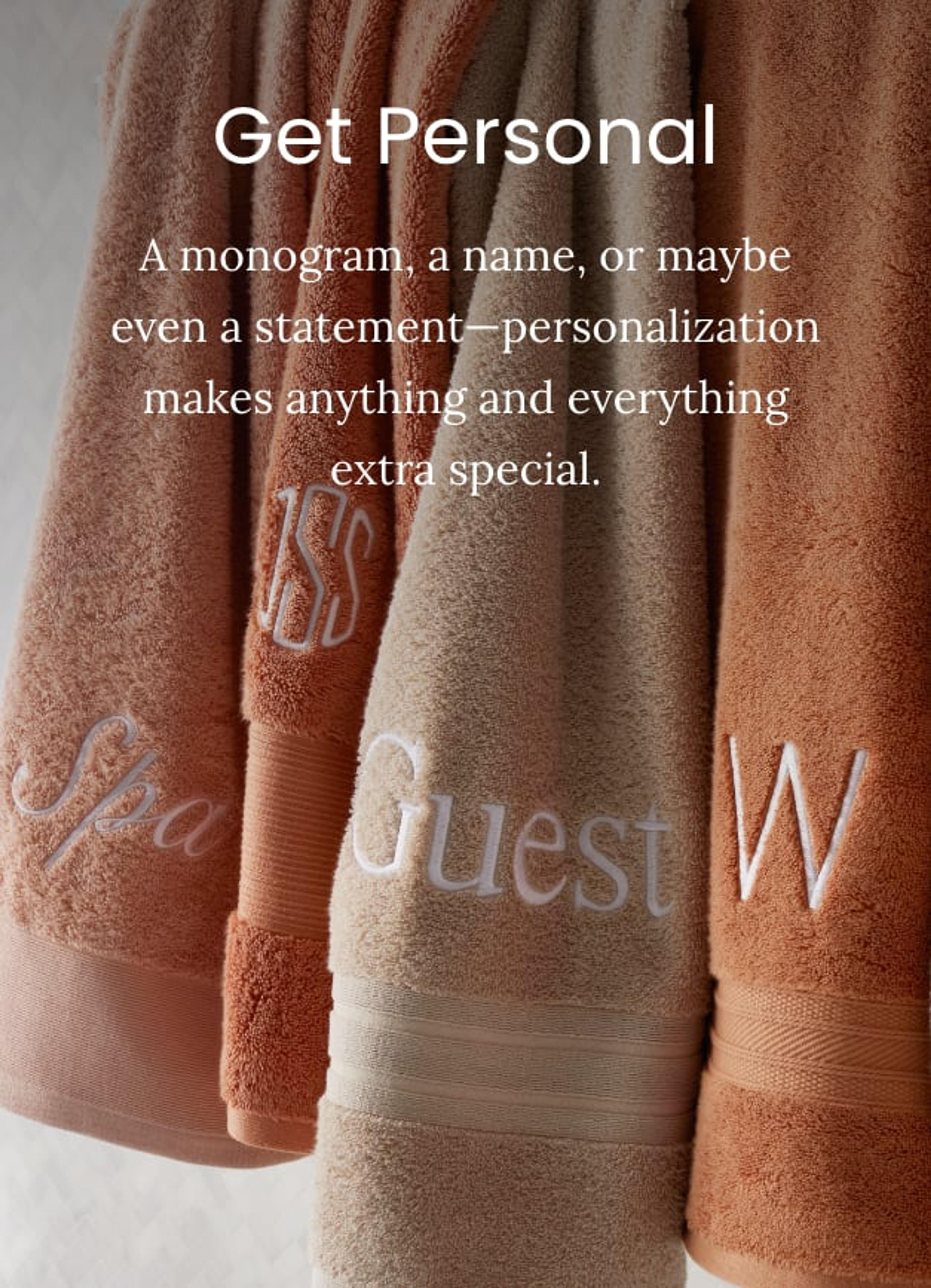 Personalized Monogrammed Towels | The Company Store