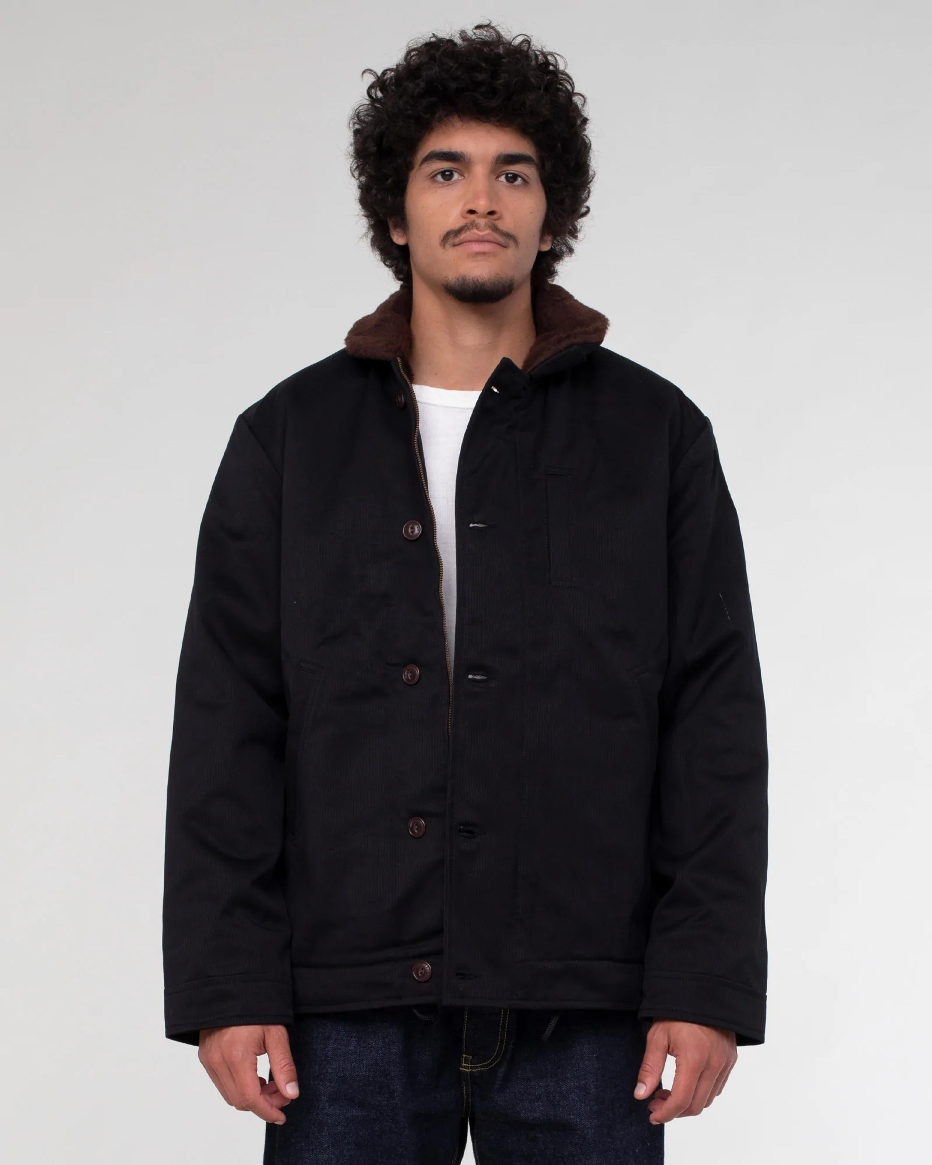 Deck Jacket Bedford Cords Black – Eat Dust