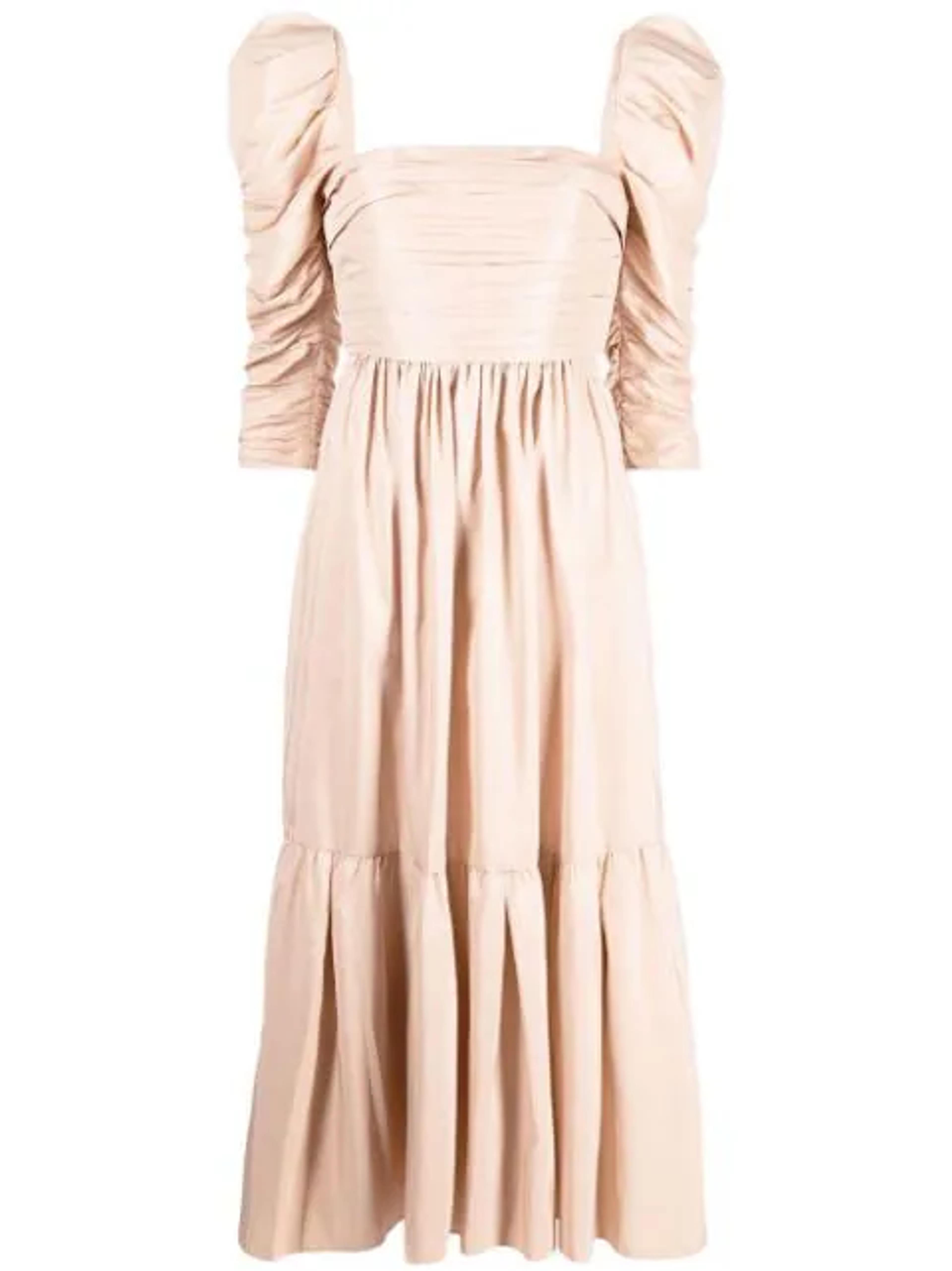 Shop Self-Portrait taffeta midi dress with Express Delivery - FARFETCH