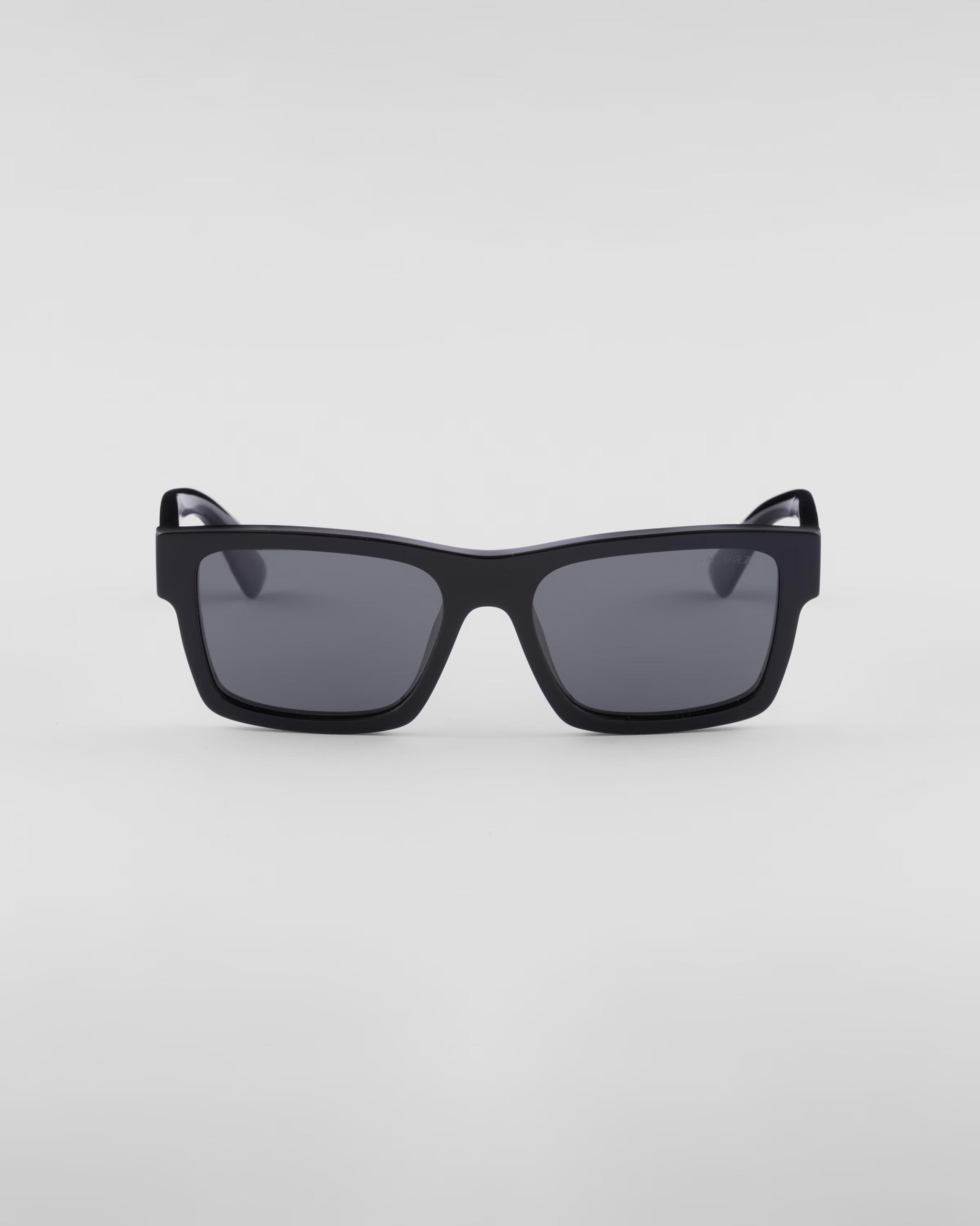 Slate Gray Lenses Sunglasses With Iconic Metal Plaque | PRADA