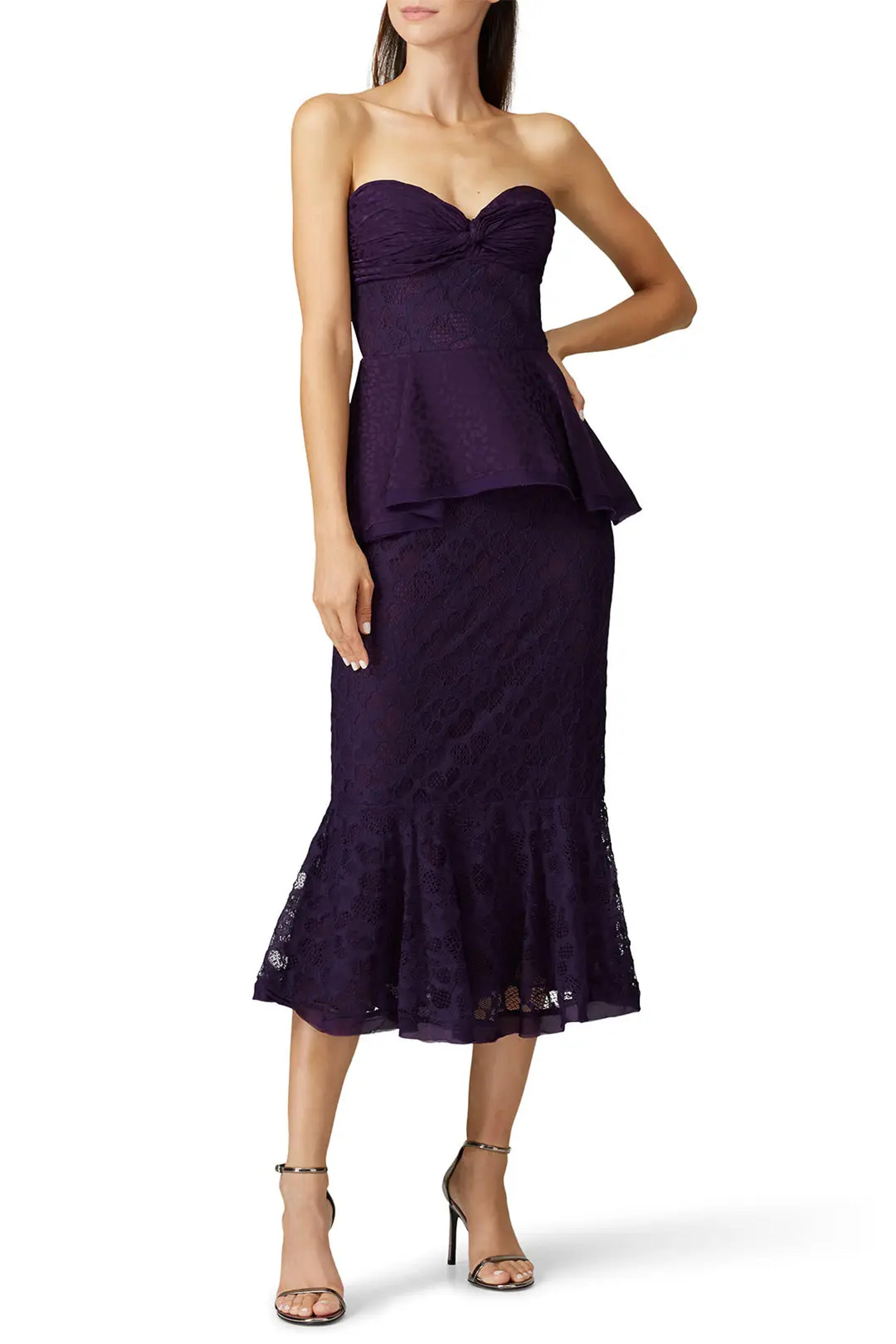 Strapless Lace Ashley Dress by flor et.al for $53 - $68 | Rent the Runway