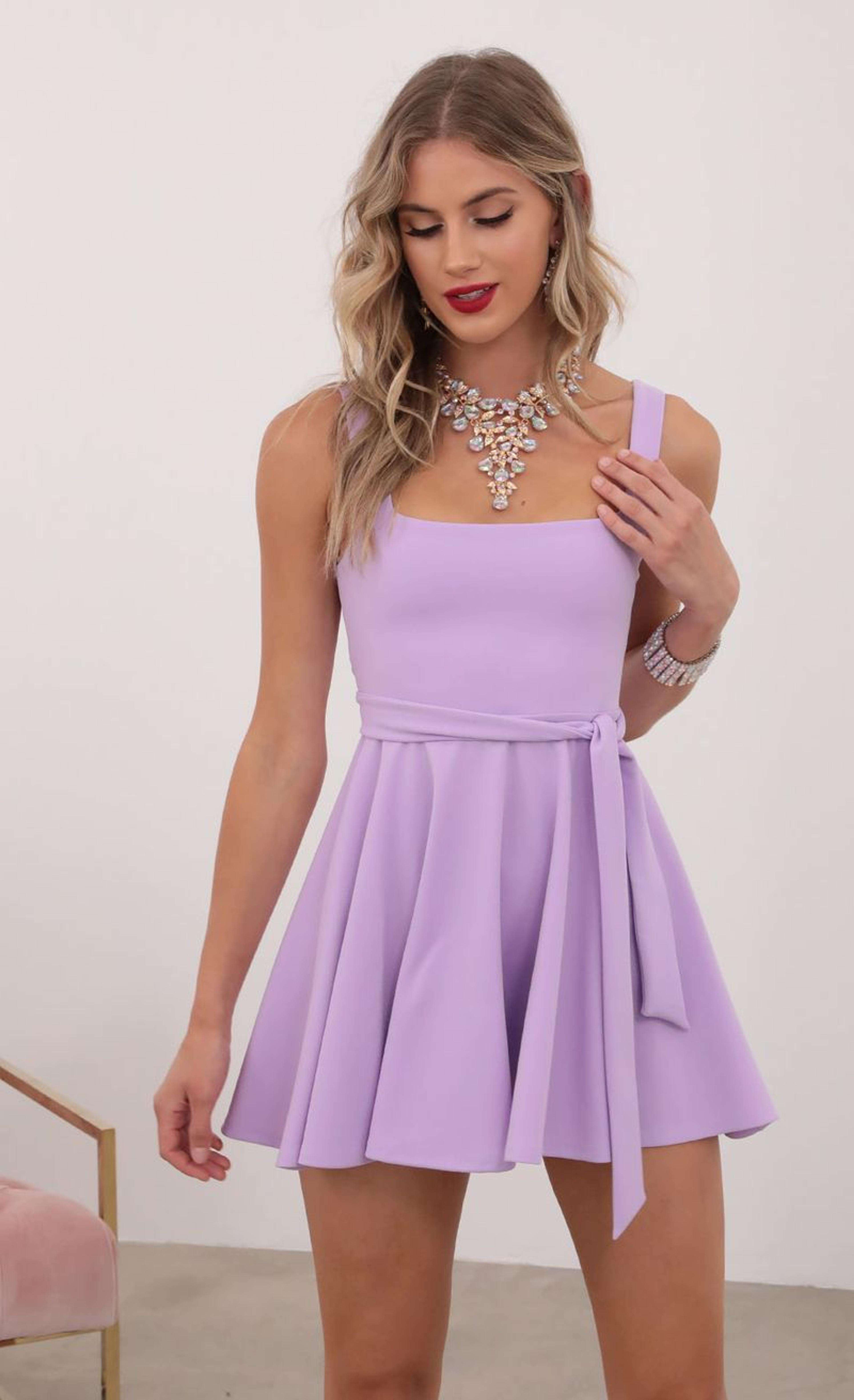 Graduation Dresses > Key West A-line Dress in Lavender