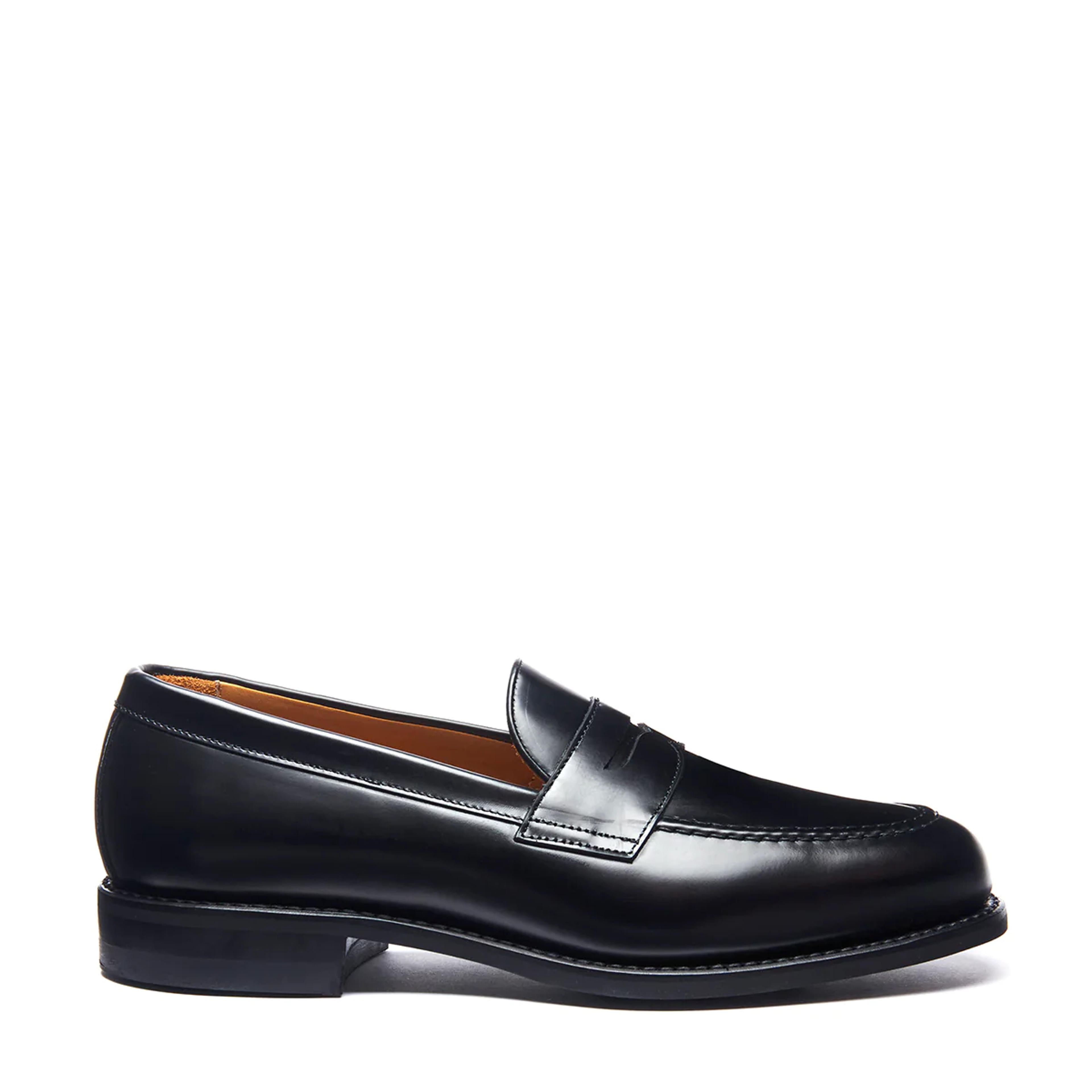 NPS Solovair | NPS | Essential Collection | Black Hi Shine Penny Loafer – NPS Solovair UK