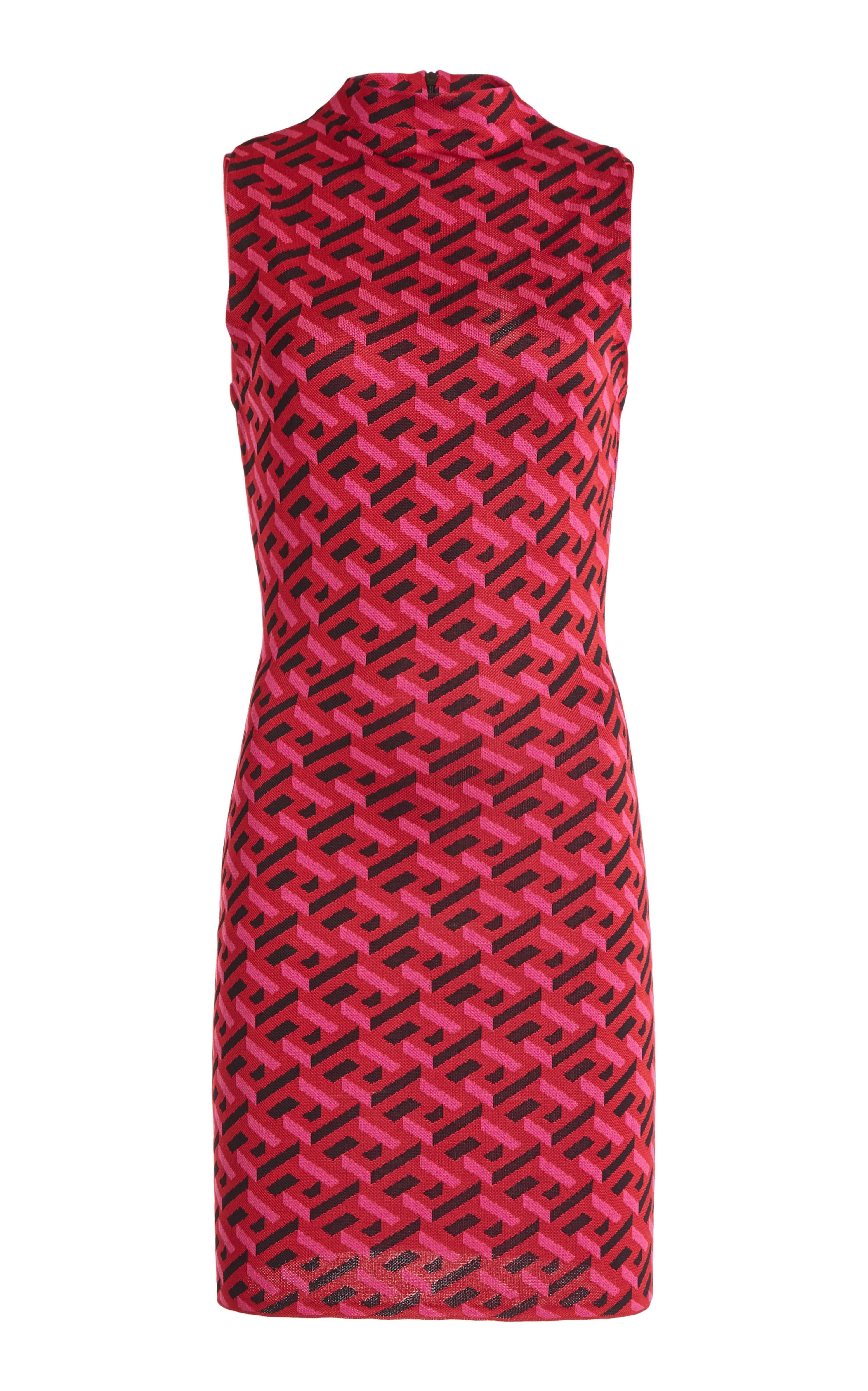 La Greca Jacquard-Knit Dress By Versace | Moda Operandi