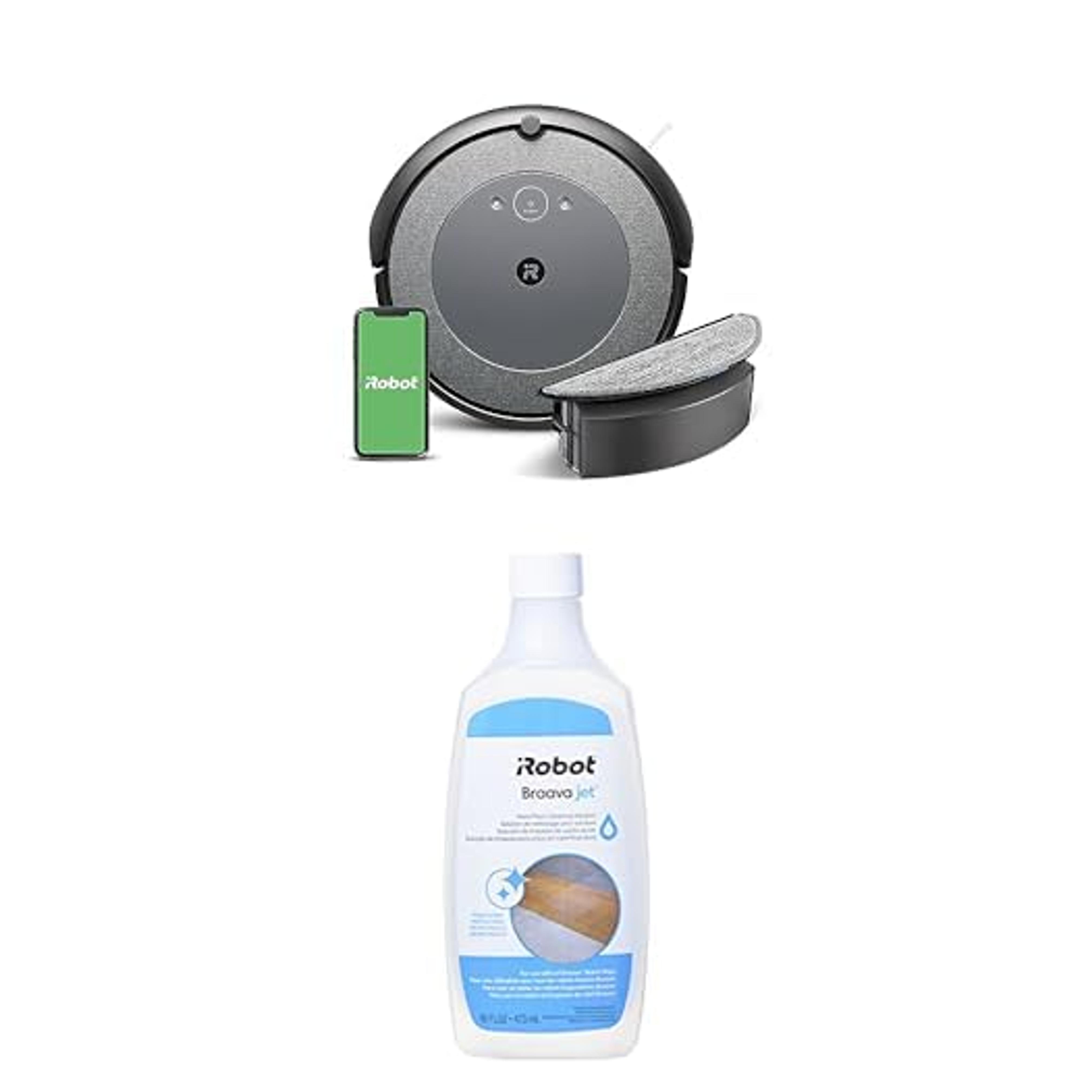 Bundle of iRobot® Roomba® Combo i5 + iRobot Authentic Replacement Parts - Braava Jet® Hard Floor Cleaning Solution, Compatible with All Braava Jet® Robot Mops