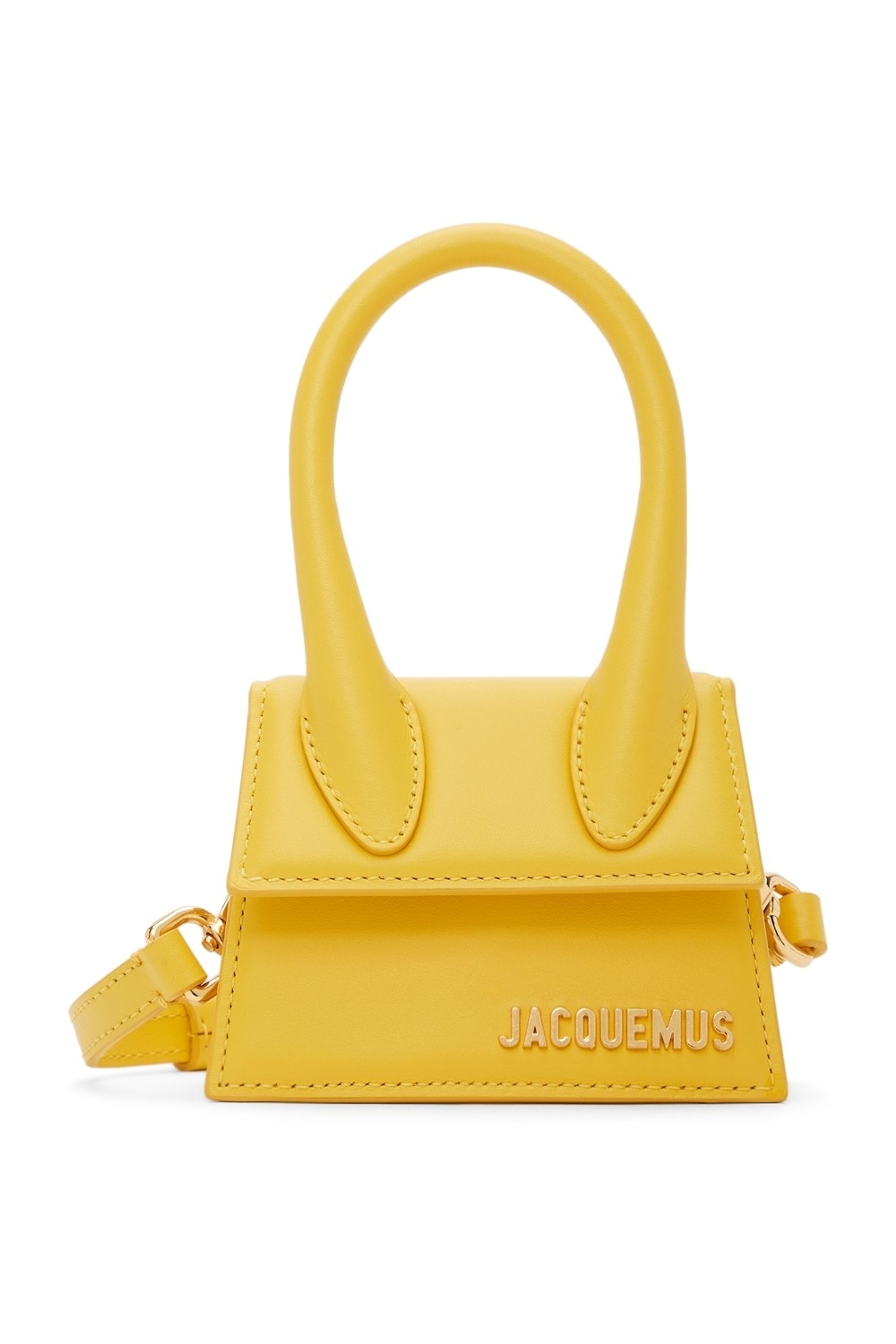 Yellow La Montagne 'Le Chiquito' Clutch by Jacquemus on Sale