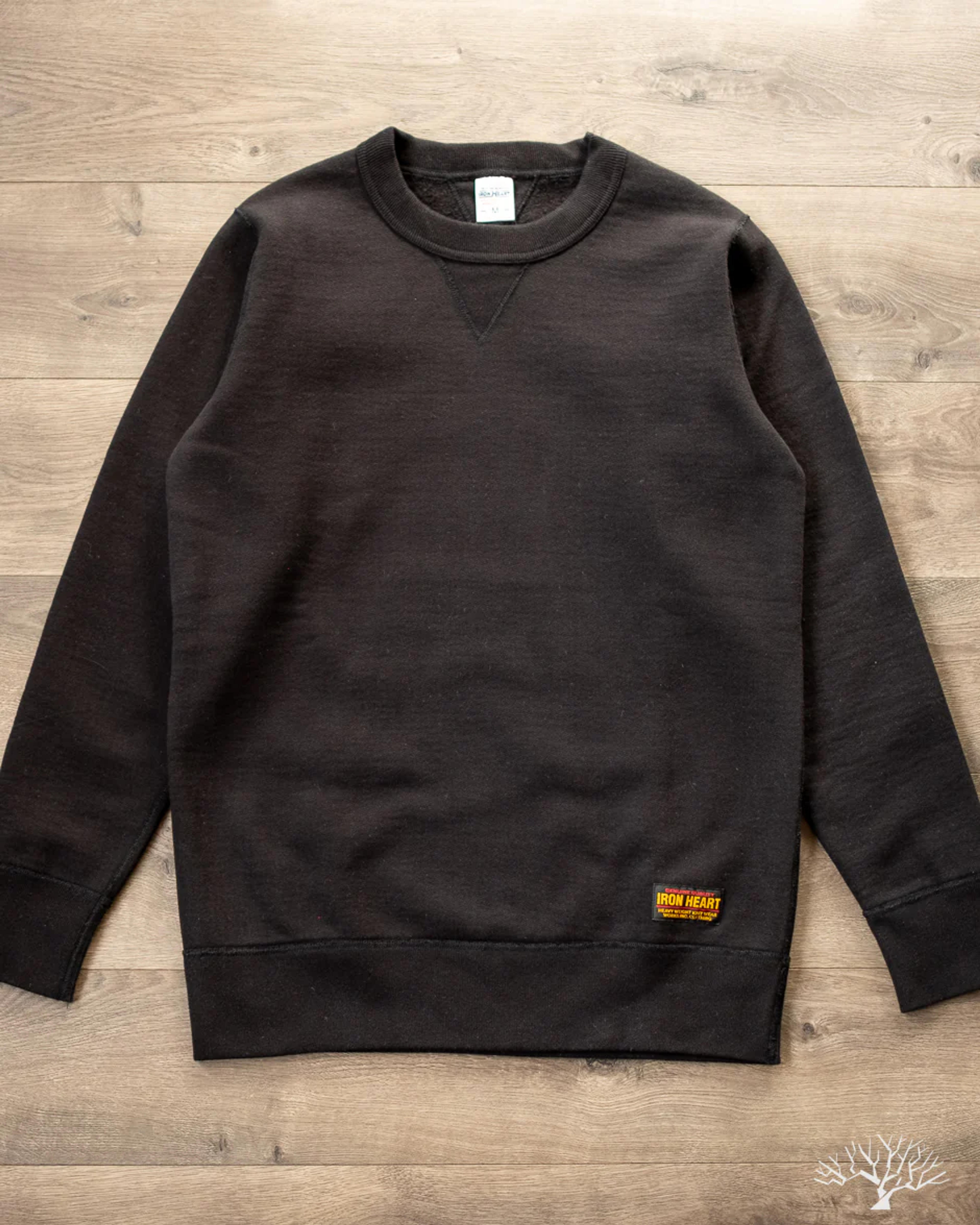 Iron Heart - IHSW-69L-BLK - 14oz Ultra Heavyweight Loopwheel Sweatshirt - Black – Withered Fig