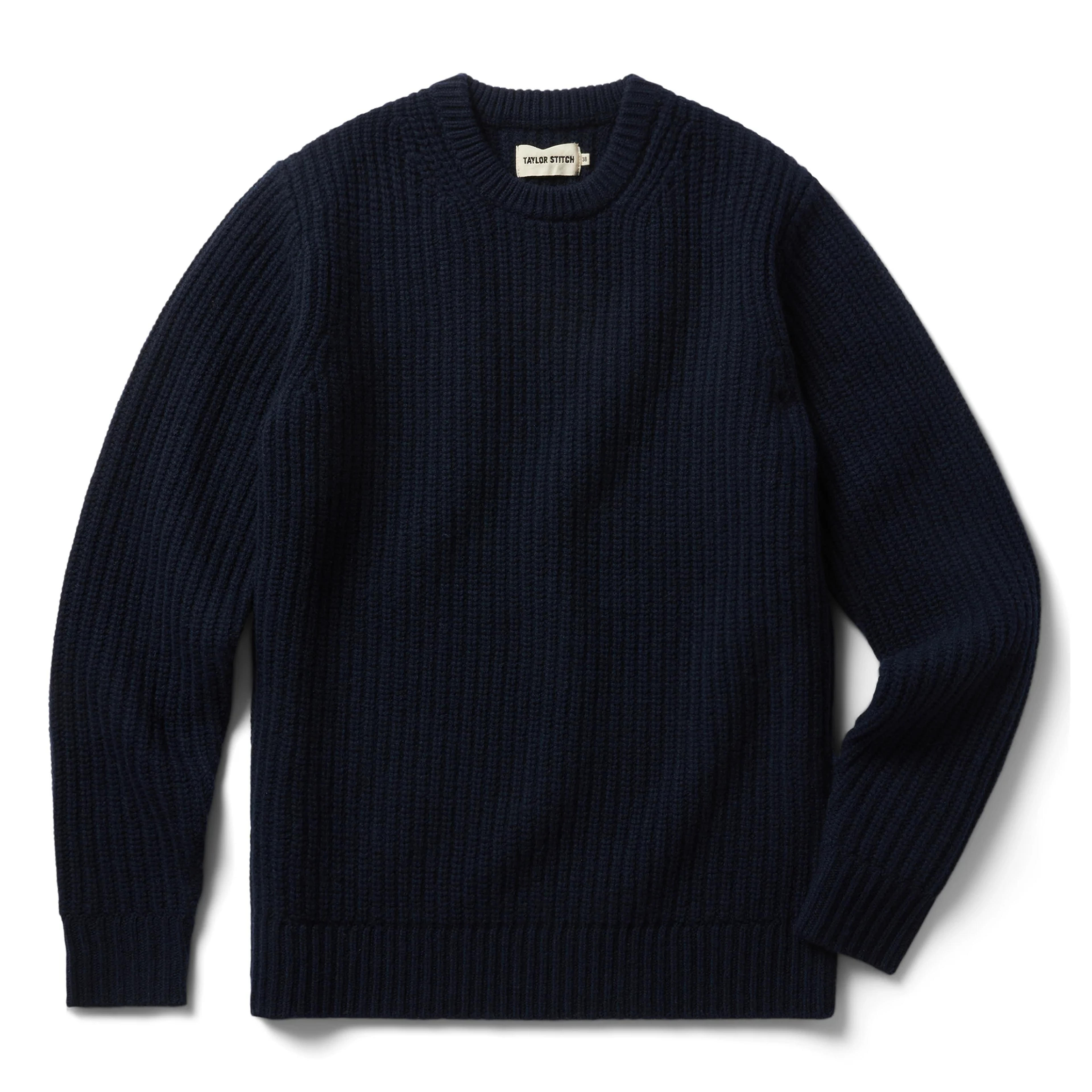 The Fisherman Sweater in Dark Navy - S - 38