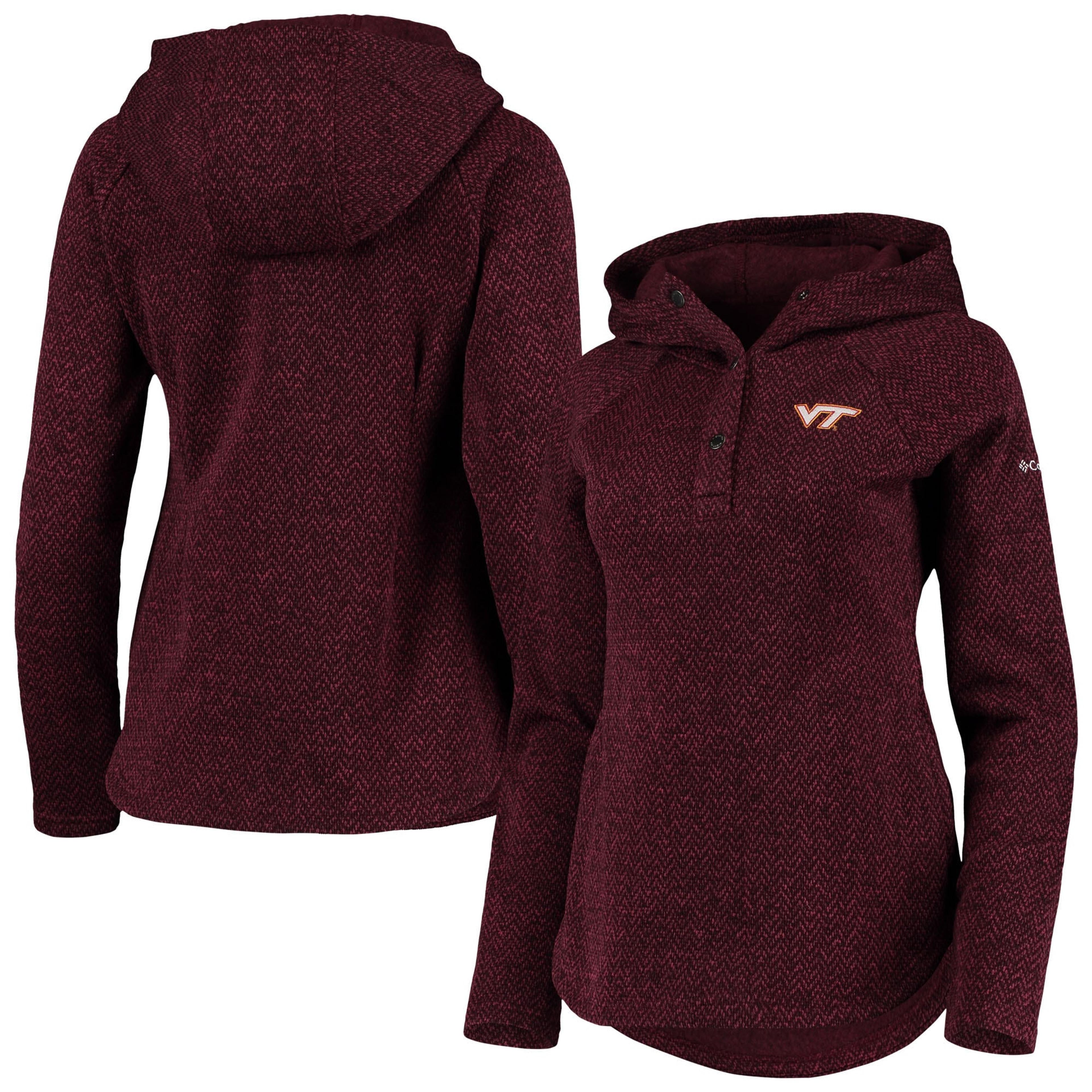 Women's Columbia Maroon Virginia Tech Hokies Darling Days Raglan Fleece Pullover Hoodie