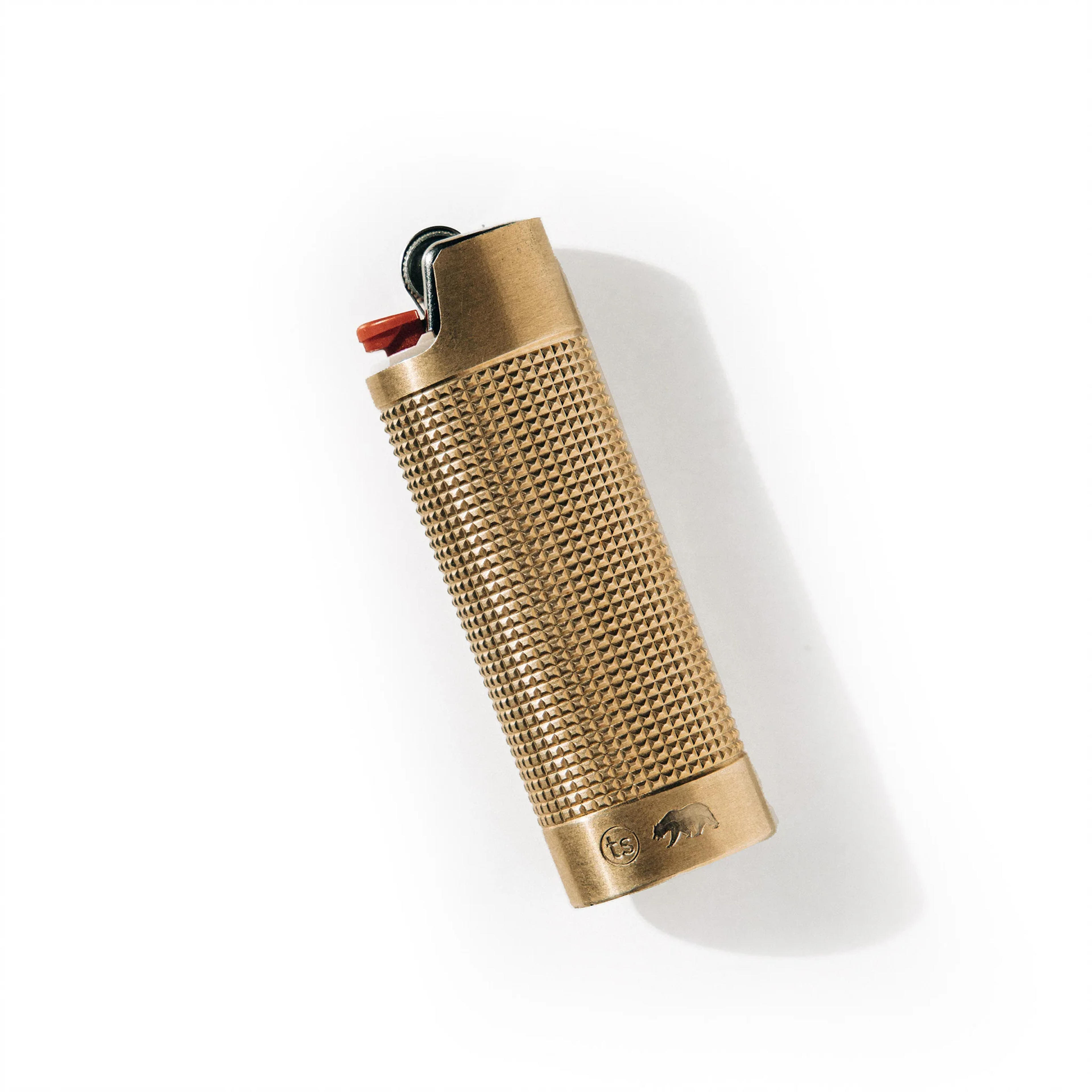 The Lighter Sleeve in Brass