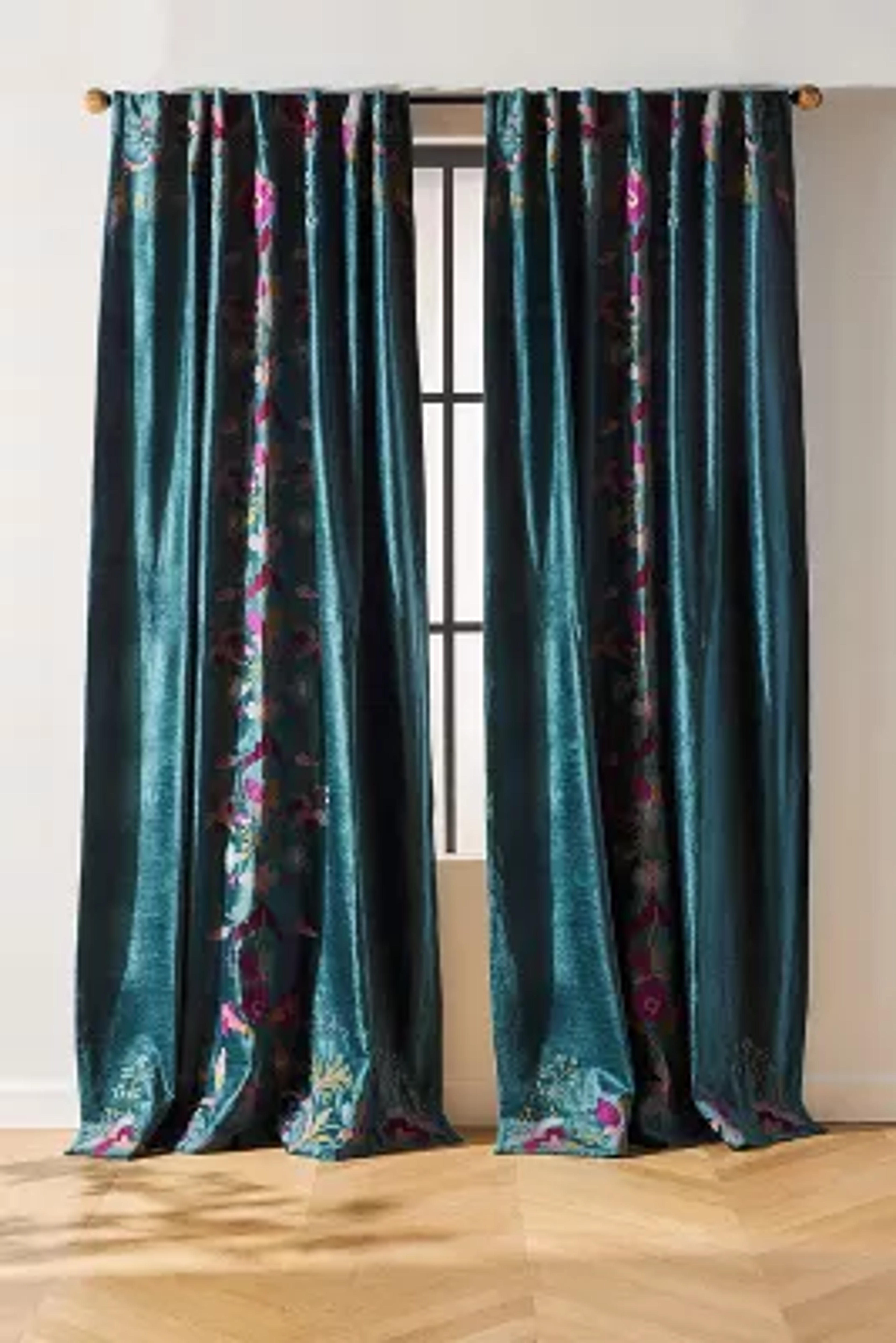 Embroidered Fiori Curtain