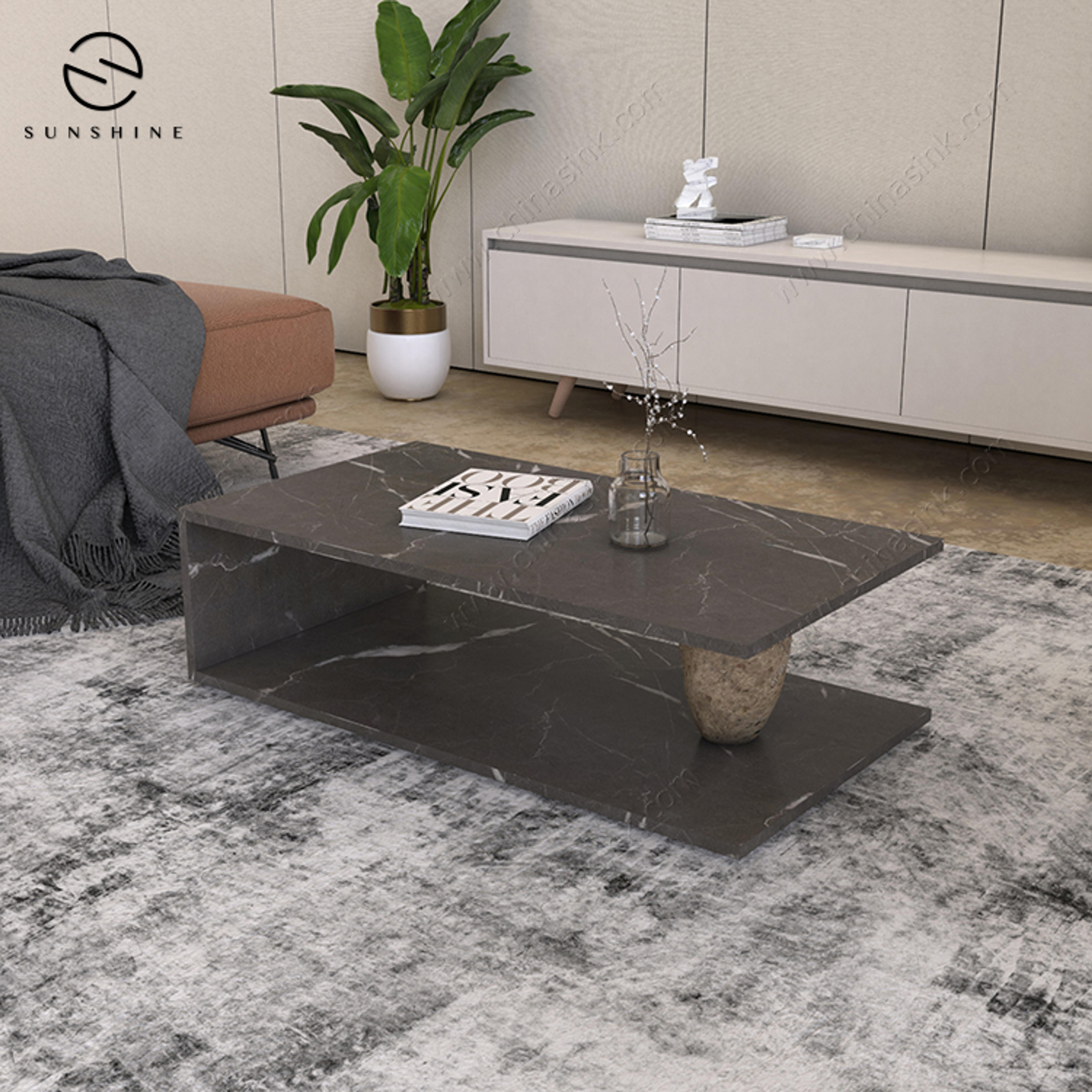 . New Design Pietra Grey Marble Sofa Table TA-1046A-PG - Natural Stone Furniture,Stone Bathroom Sink,Stone Bathtub,Stone Decoration, Designer,China Factory