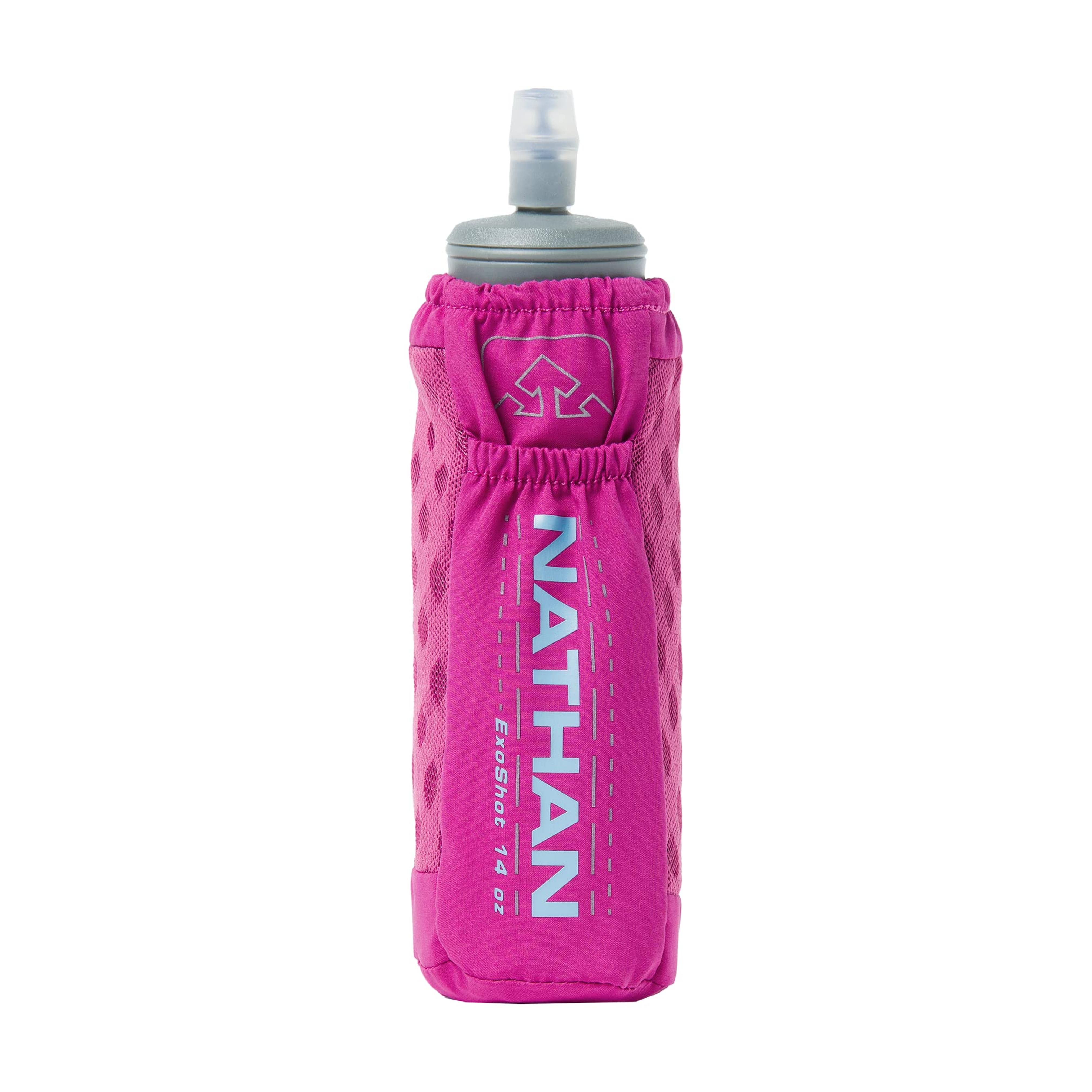 Amazon.com : Nathan Handheld ExoDraw/ExoShot 2.0 18oz / 14oz Insulated Soft Flask – Portable Hydration Bottle for Marathons, Hiking, Ultra Running and Outdoor Activity (Pastel 14oz, 14oz) : Sports & Outdoors