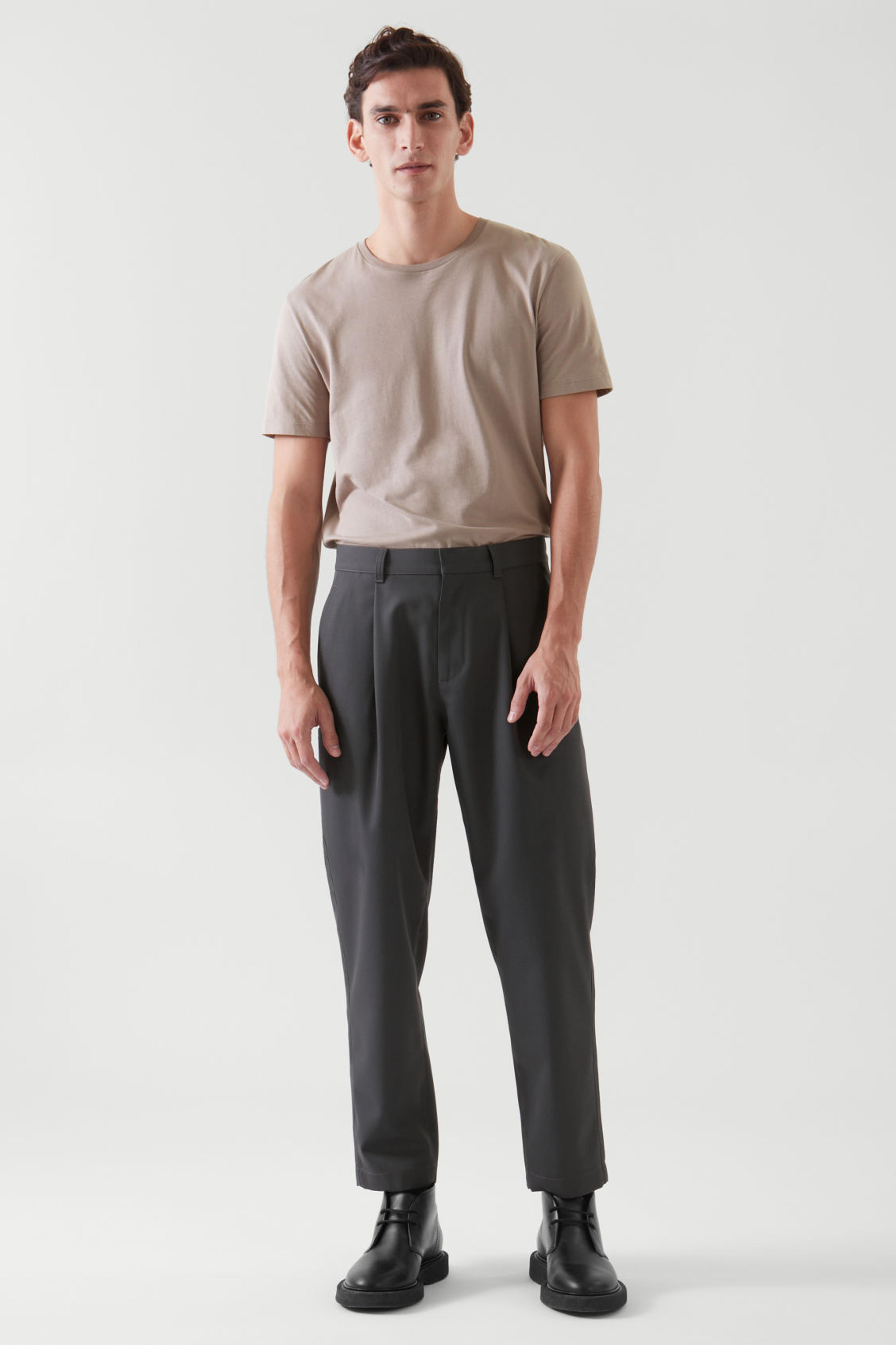 RELAXED-FIT CARGO TROUSERS - DARK GREY - COS