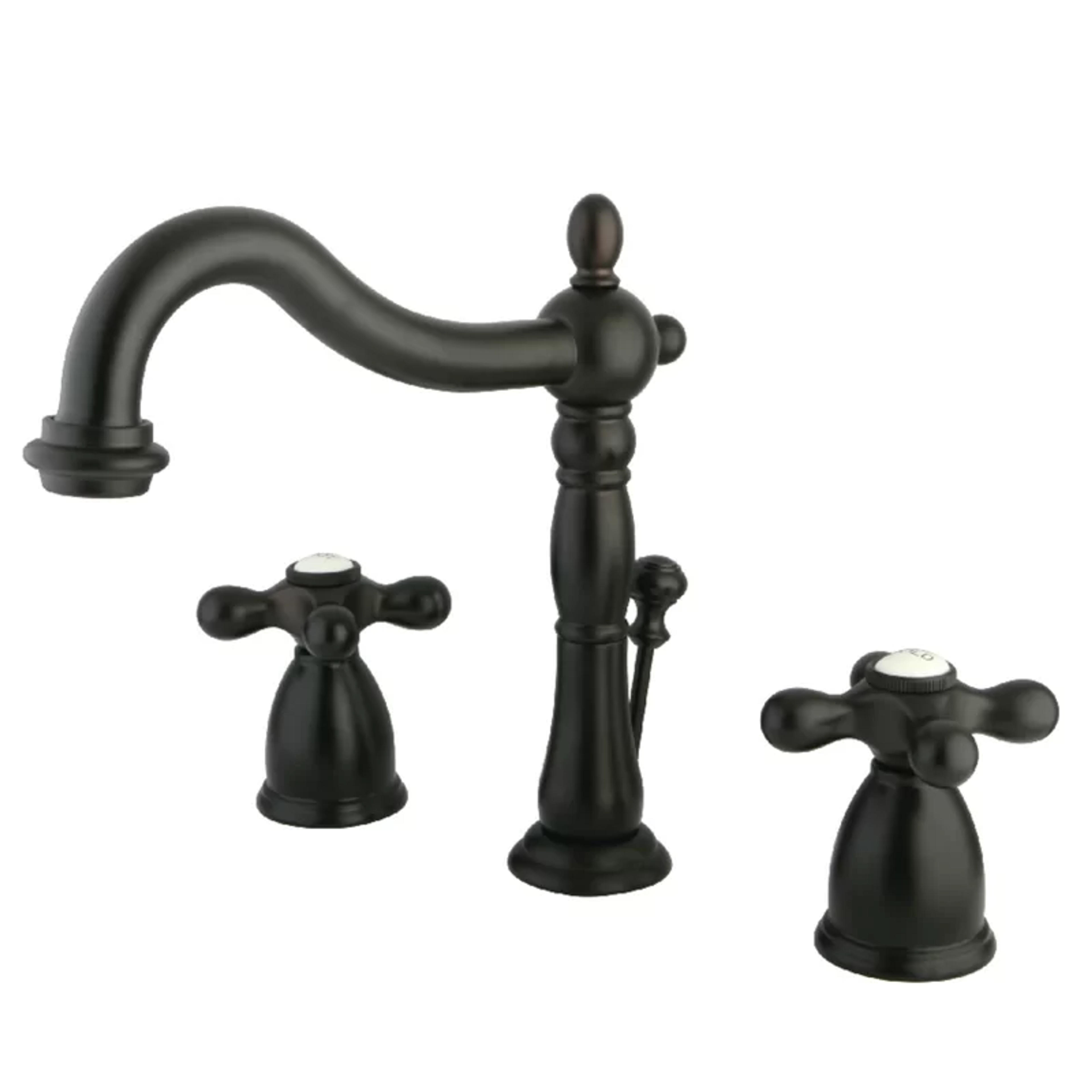 KB1975AX Kingston Brass Heritage Widespread Bathroom Faucet with Drain Assembly & Reviews | Wayfair