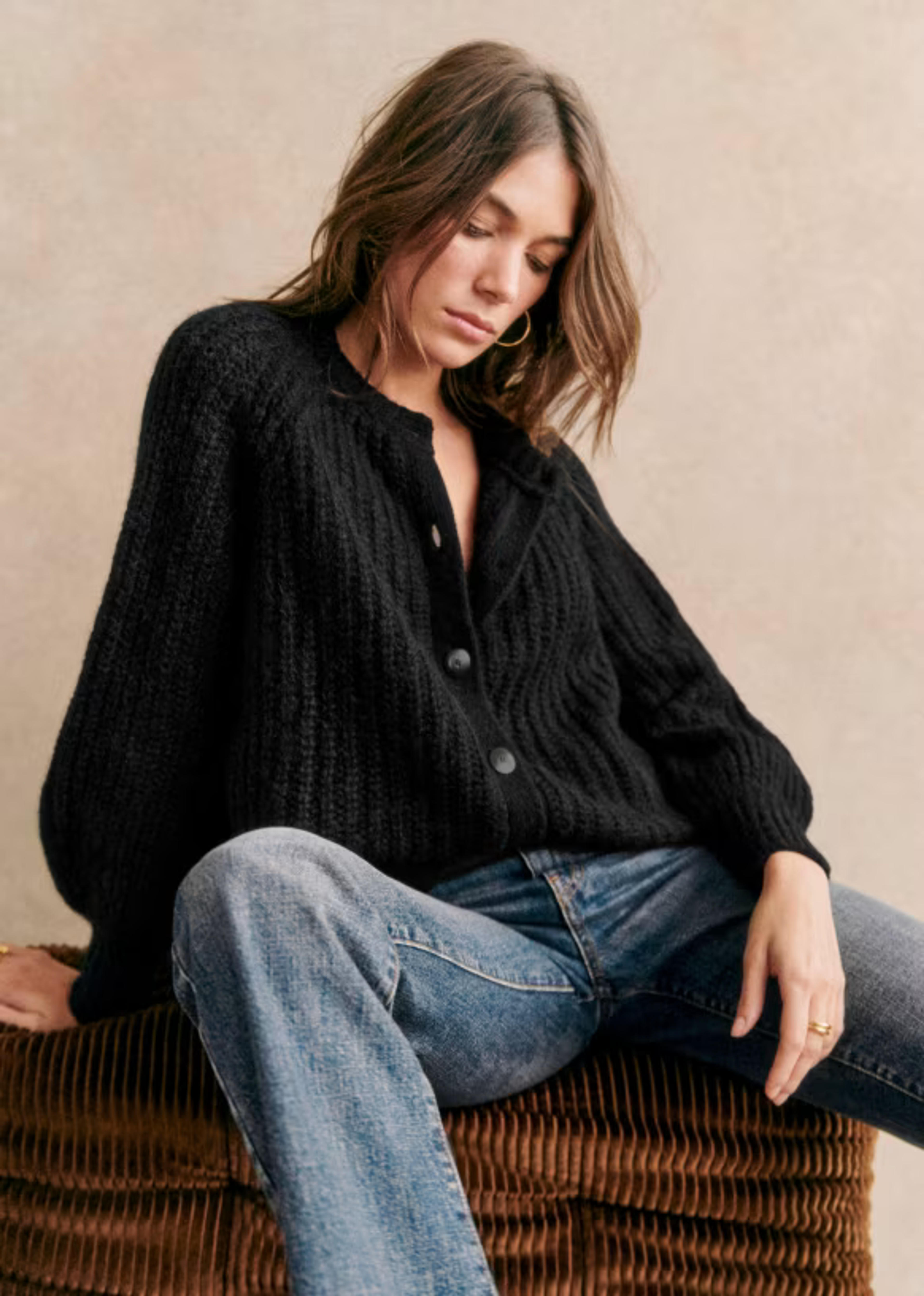 Emile Cardigan - Black - Alpaca - Sézane