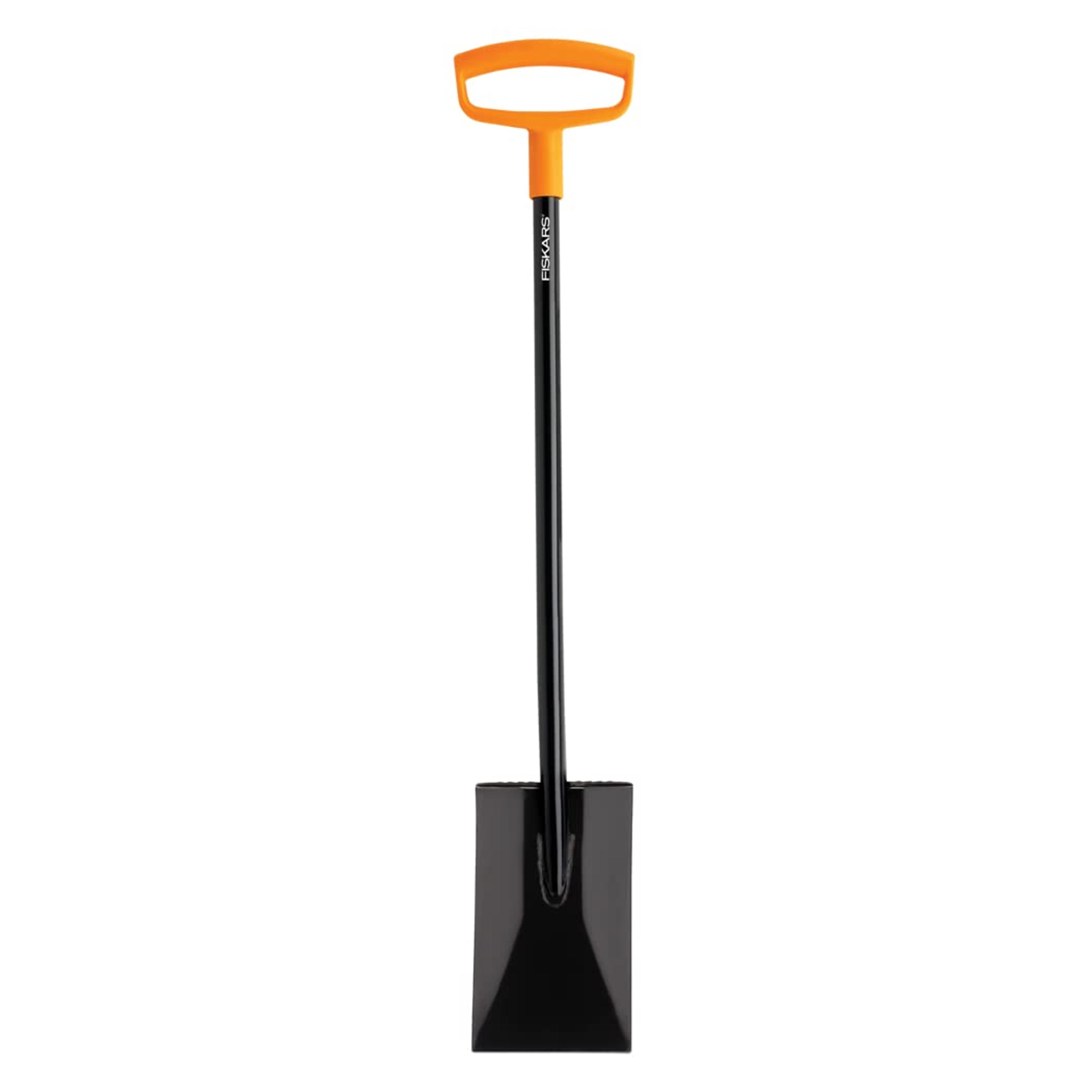 Amazon.com : Fiskars Steel D-Handle Flat Square Garden Spade, Gardening Tools for Edging, Digging, Weed Removal, Heavy Duty, 46 Inch, Black/Orange : Shovels : Patio, Lawn & Garden