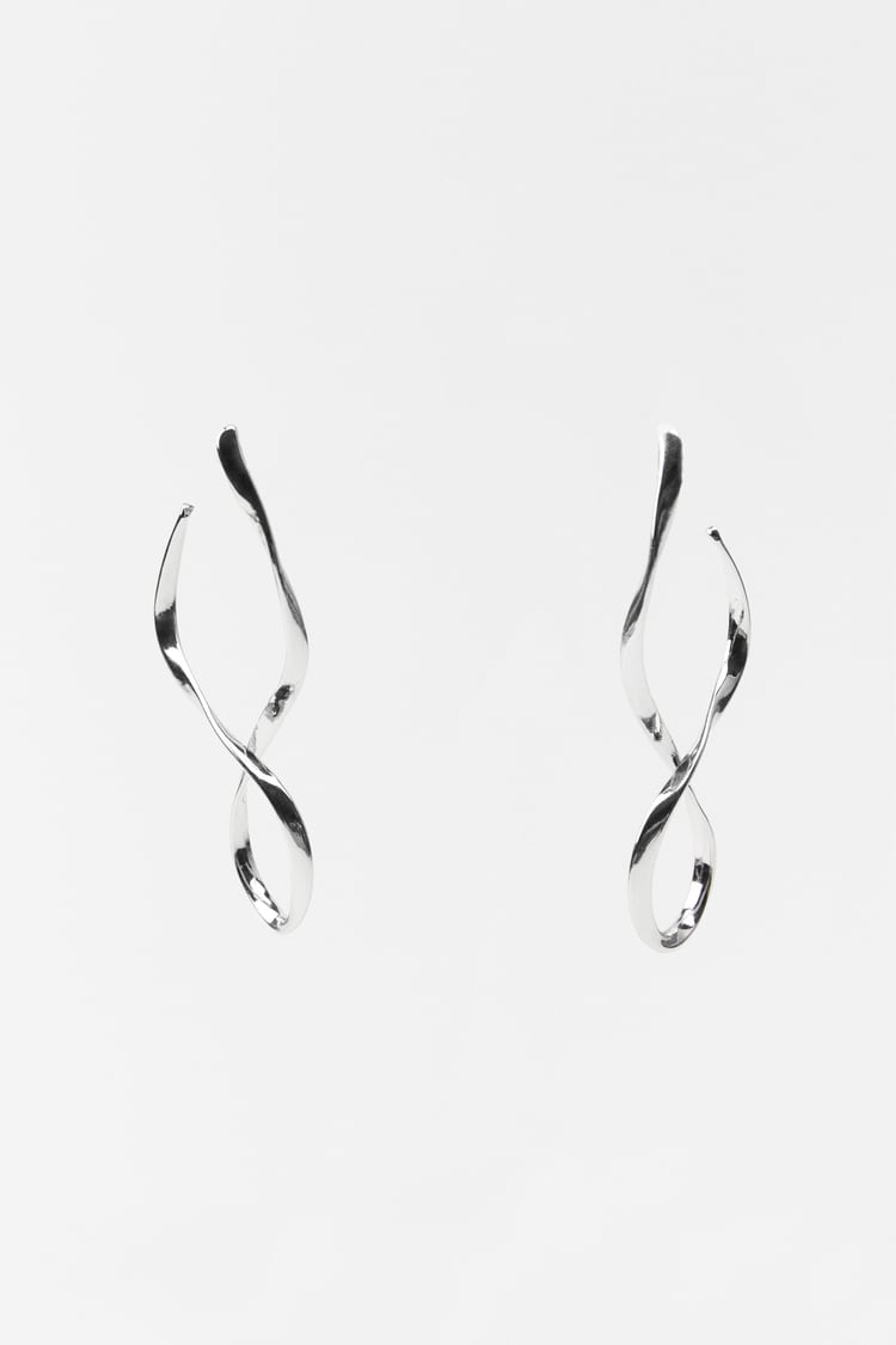 WINDING EARRINGS - Silver | ZARA United States