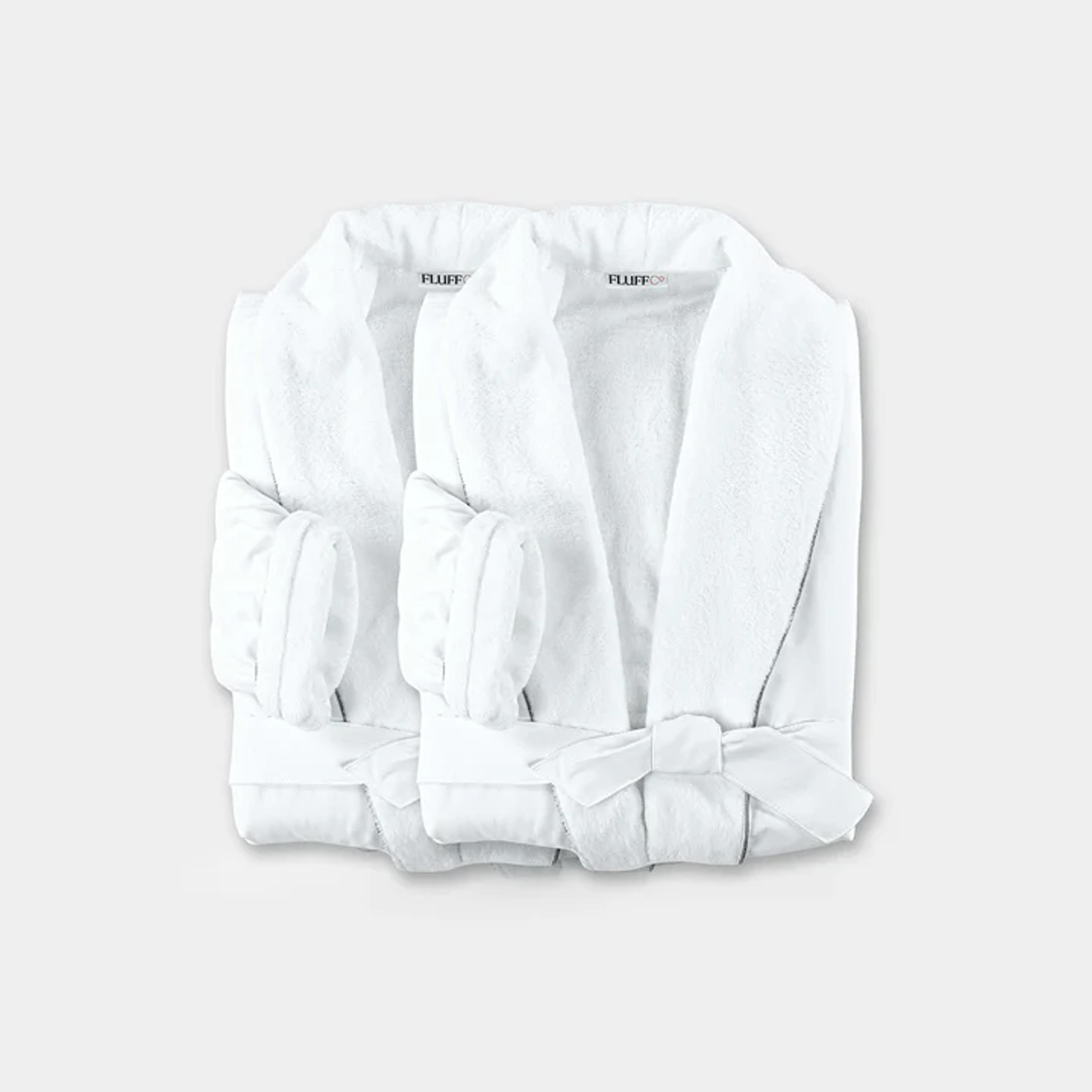 Luxury Bath Robe: Hotel Quality Microfiber Robe | FluffCo