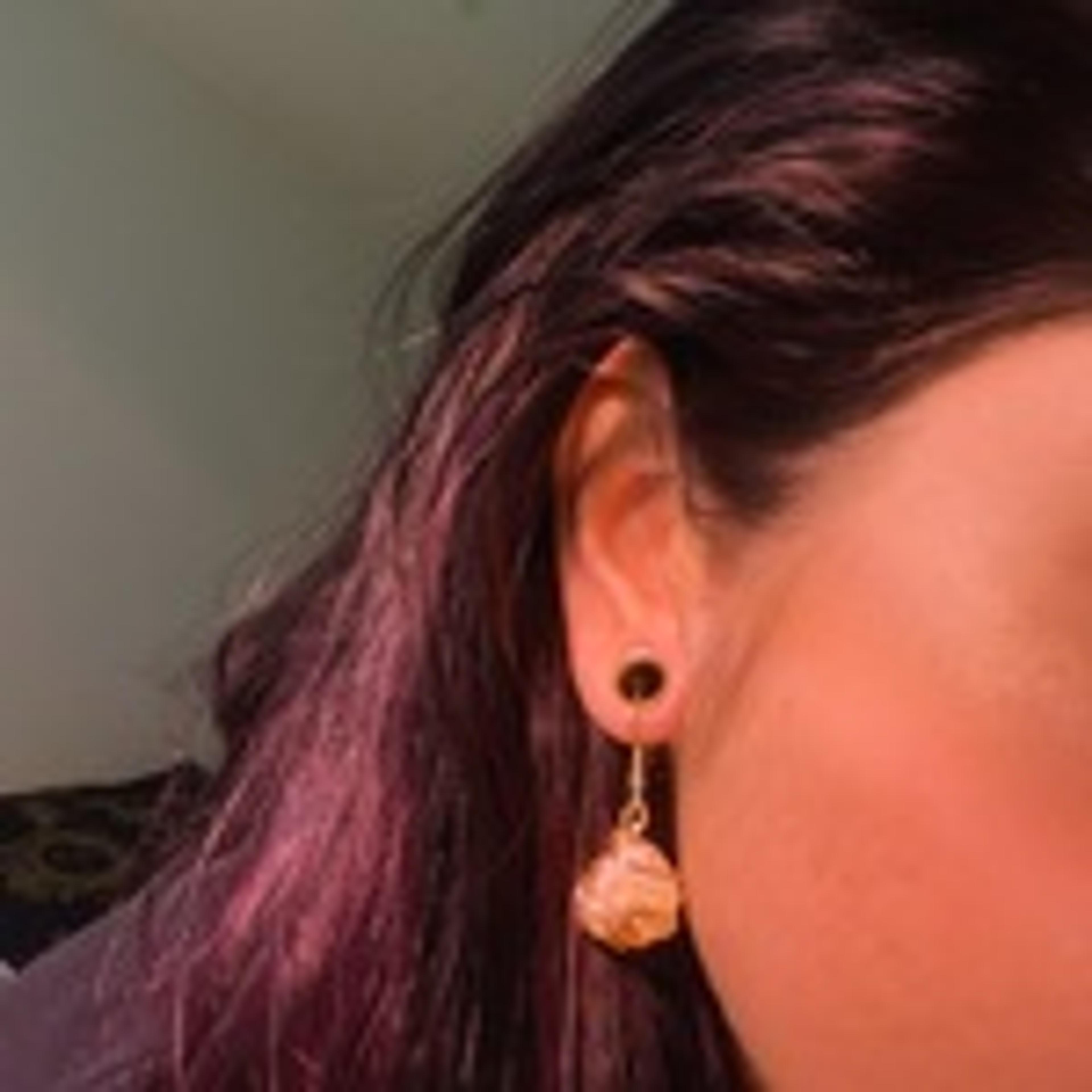 Rose Gold Stainless Steel Double Flare Tunnels (8 Gauge - 1 Inch) | UrbanBodyJewelry.com