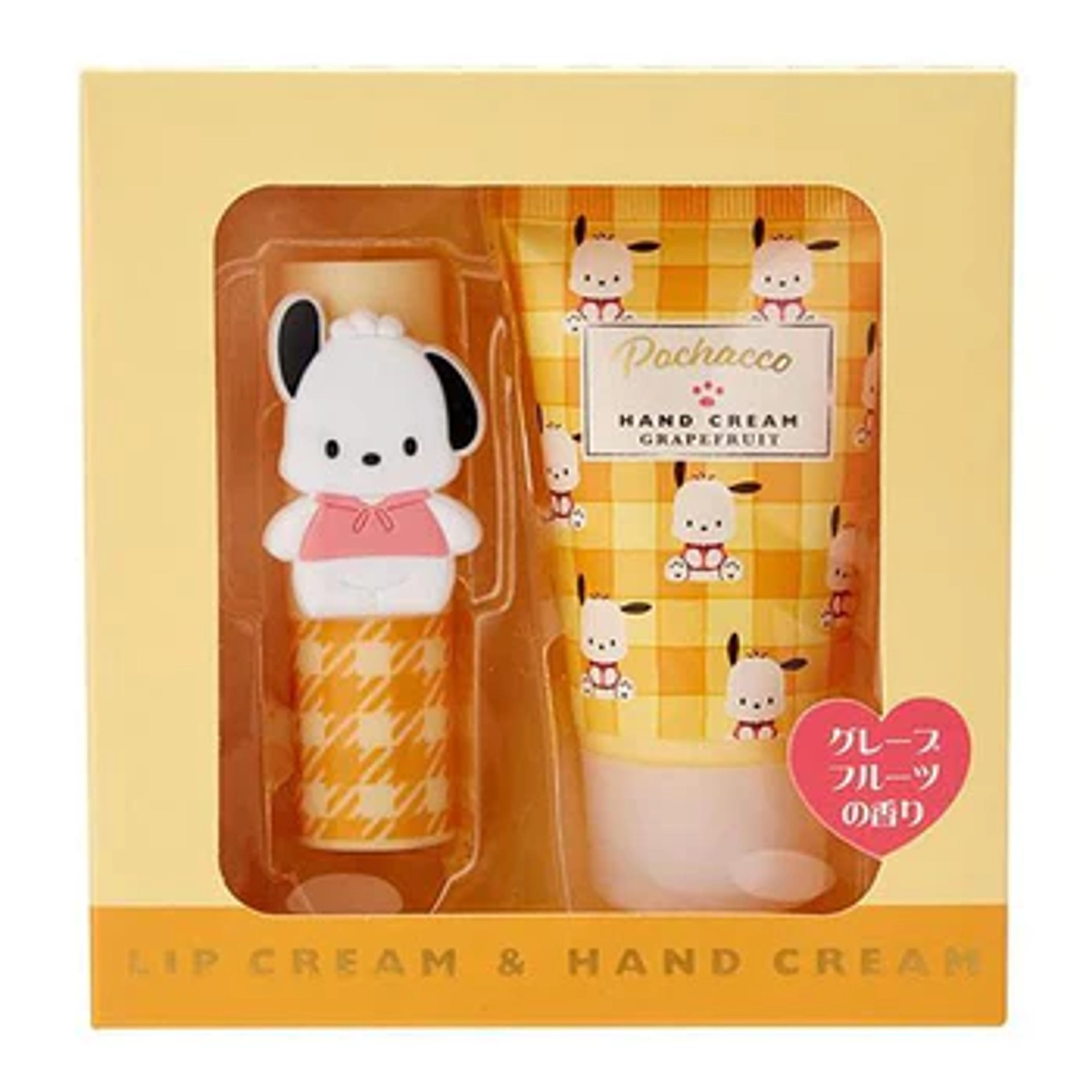 Pochacco Lip Balm & Hand Cream Grapefruit Set