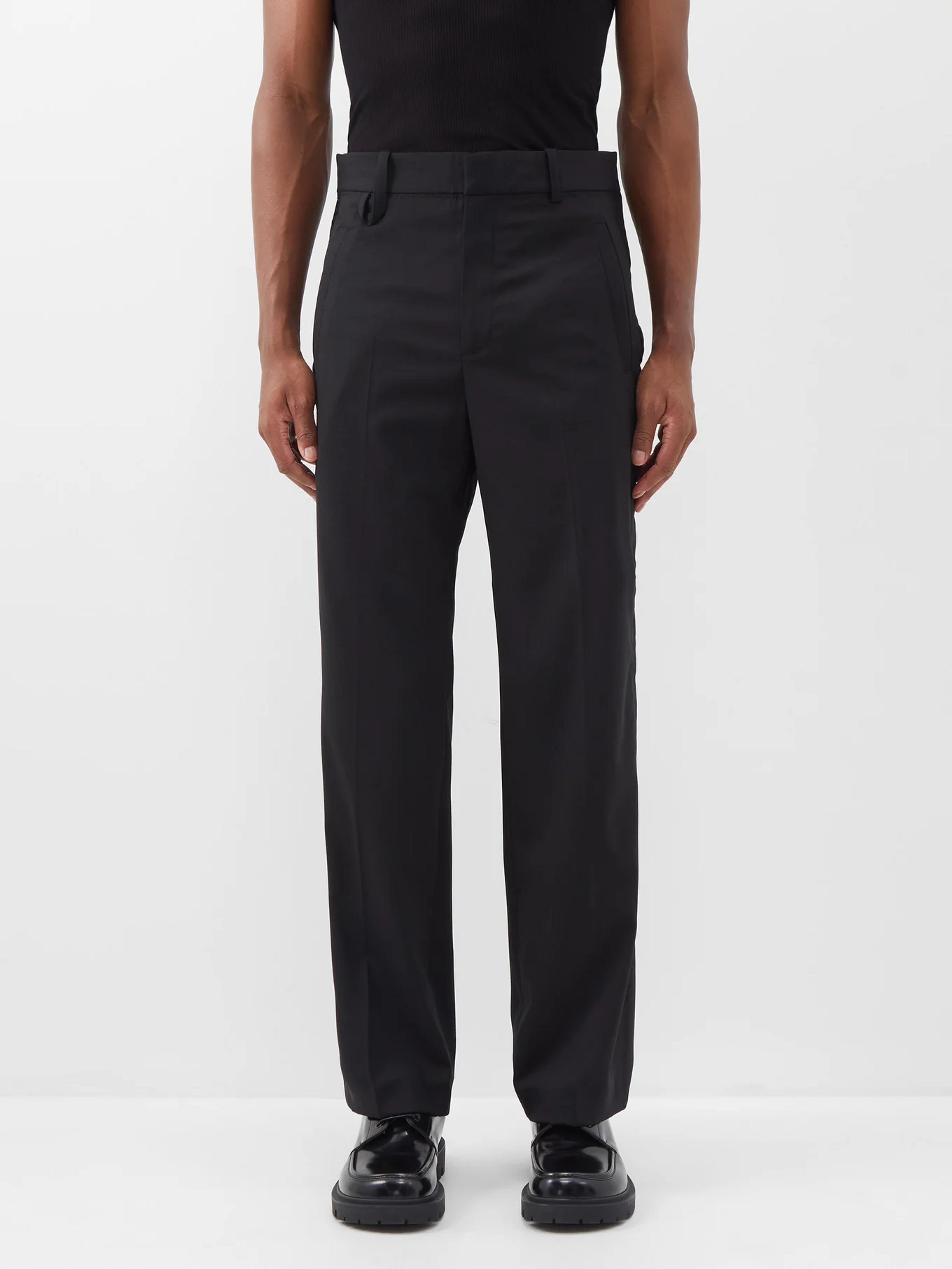 Black Linu wool-blend twill suit trousers | Jacquemus | MATCHESFASHION UK