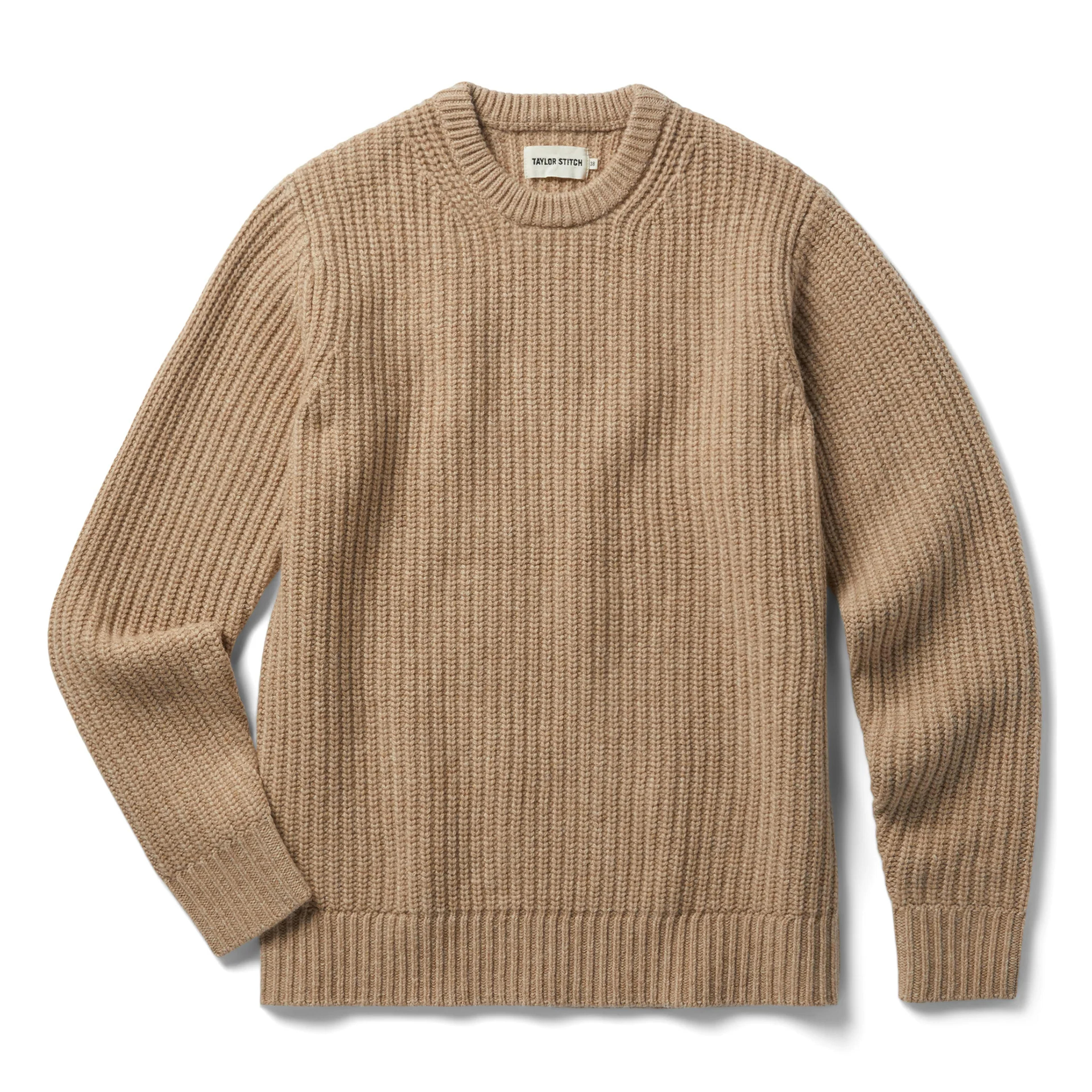 The Fisherman Sweater in Camel - S - 38