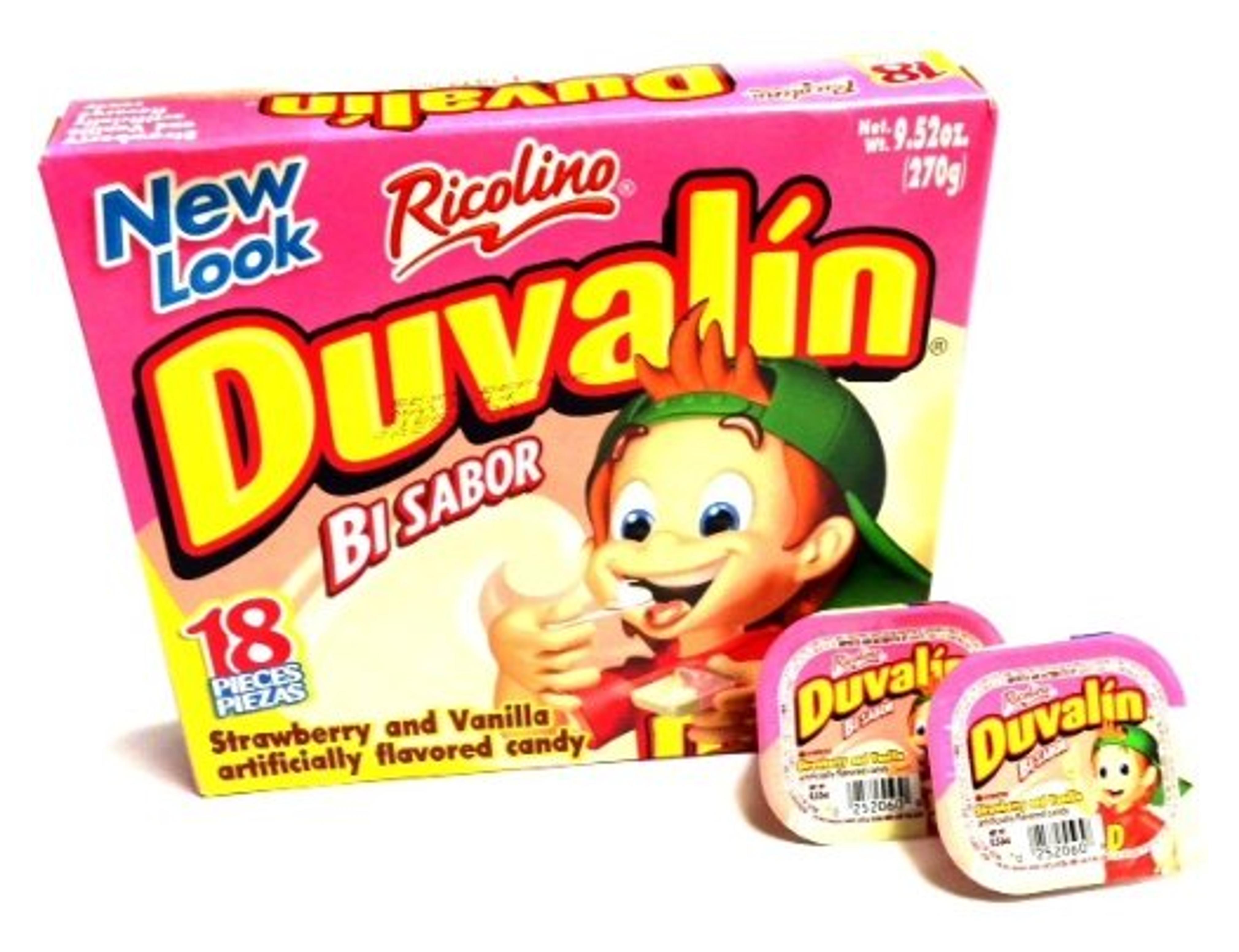 Duvalin Strawberry & Vanilla Mexican Sweet Candy 18 Pcs 9.52oz