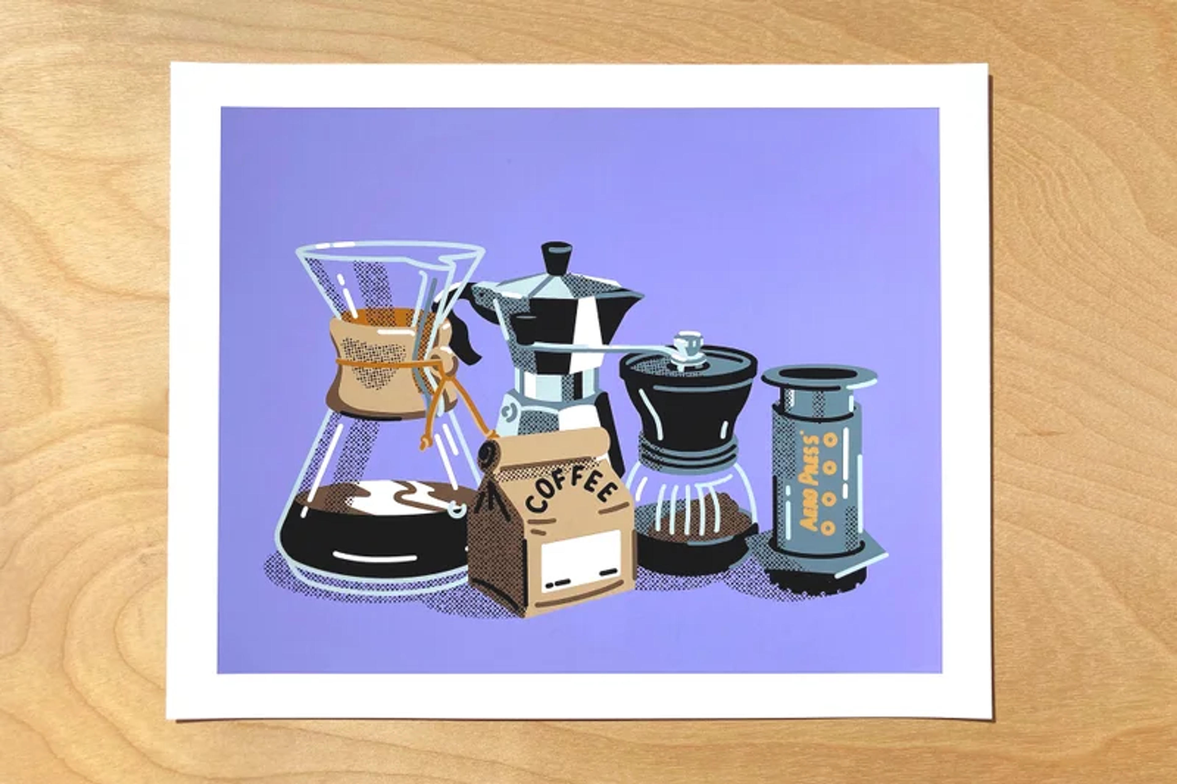 Coffee Lineup | Print | I NEVER DRAW