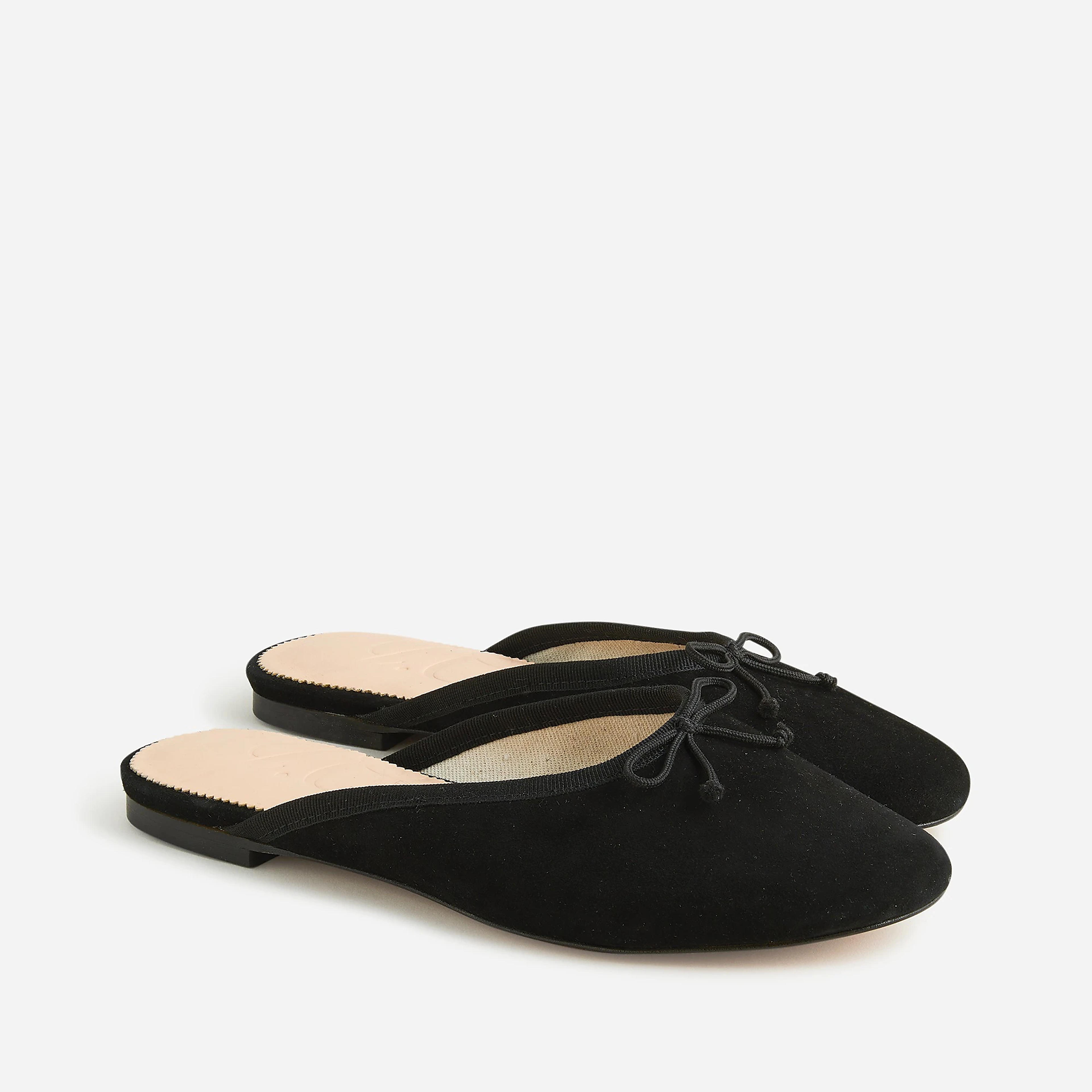 J.Crew: Zoe Ballet Mules In Suede For Women