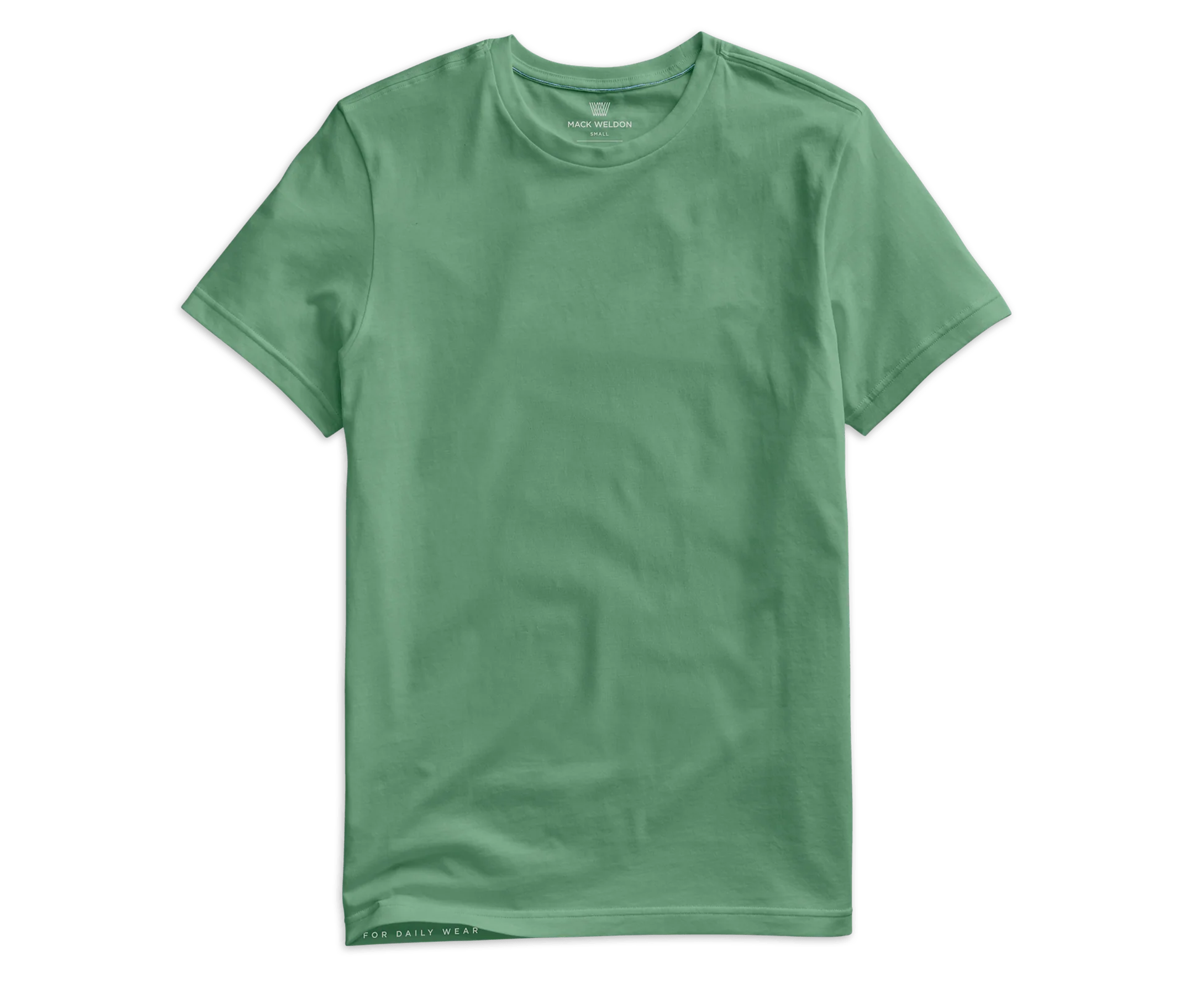 Pima Crew Neck T-Shirt Moss - S