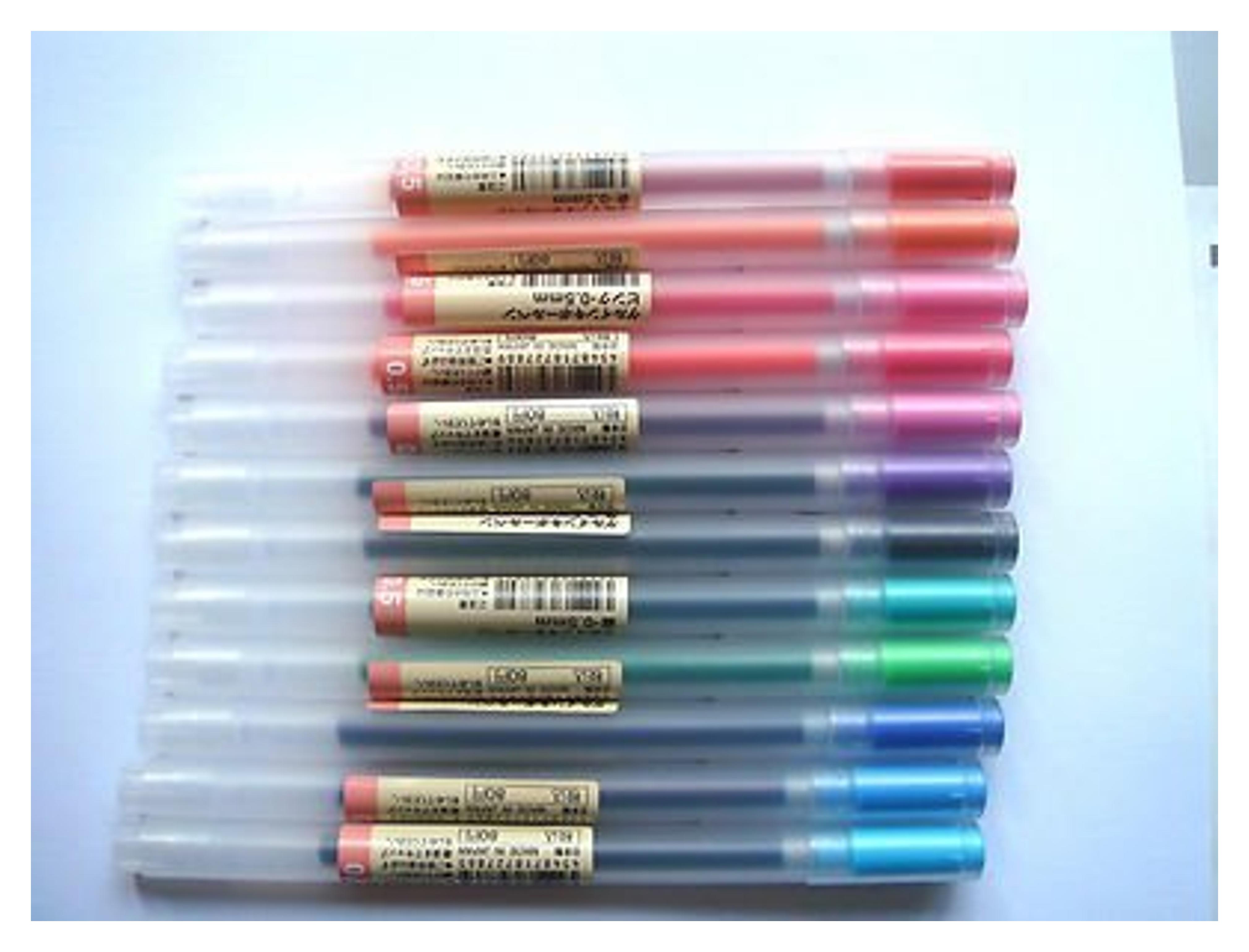 Muji Gel Ink Ball Point Pen 0.5mm Full Color Set (12)