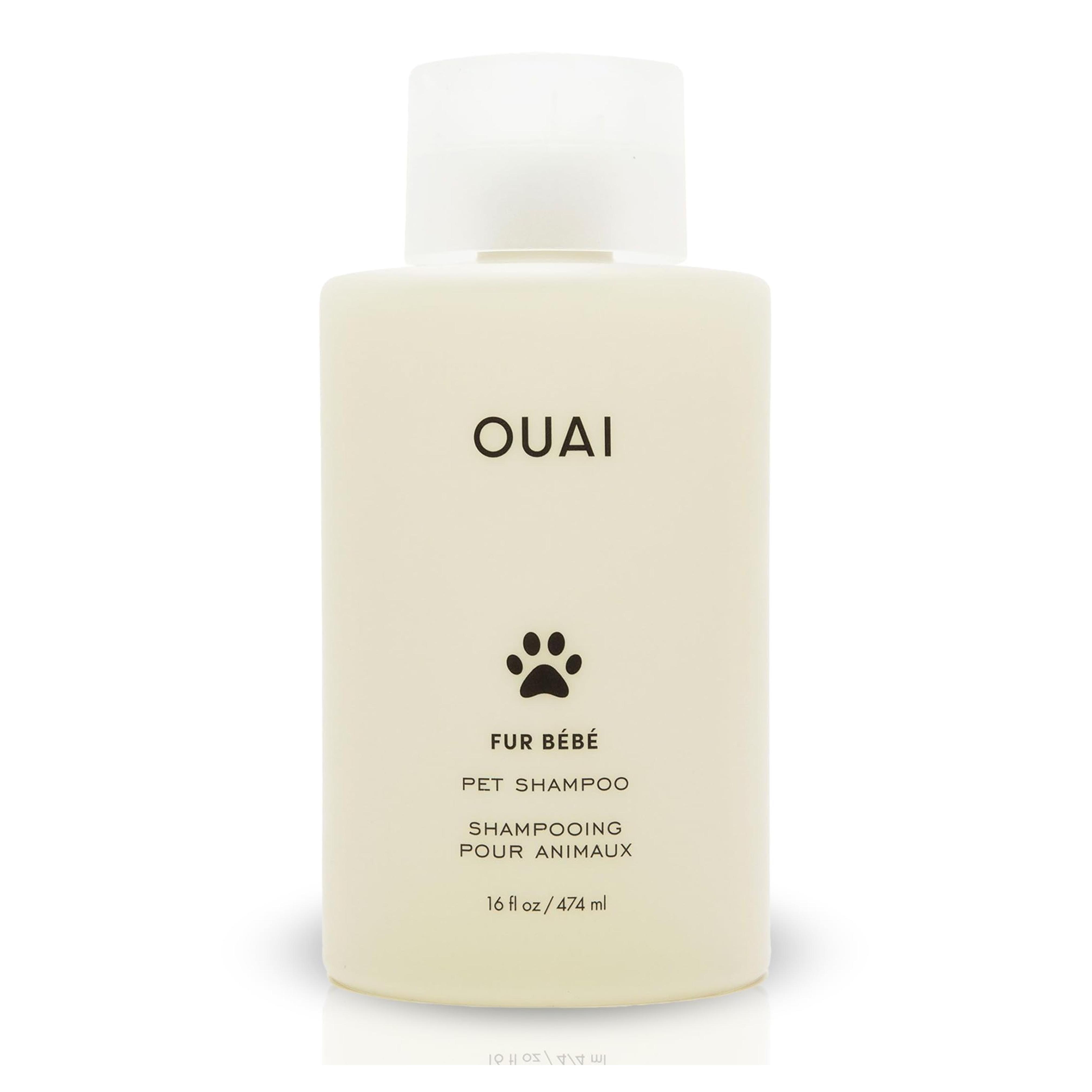 OUAI Fur Bébé Pet Shampoo, Mercer Street Scent - Dog Shampoo and Coat Wash for Hydrating, Cleansing and Adding Shine to Pet Hair - Pet Supplies by OUAI (16 Fl Oz)