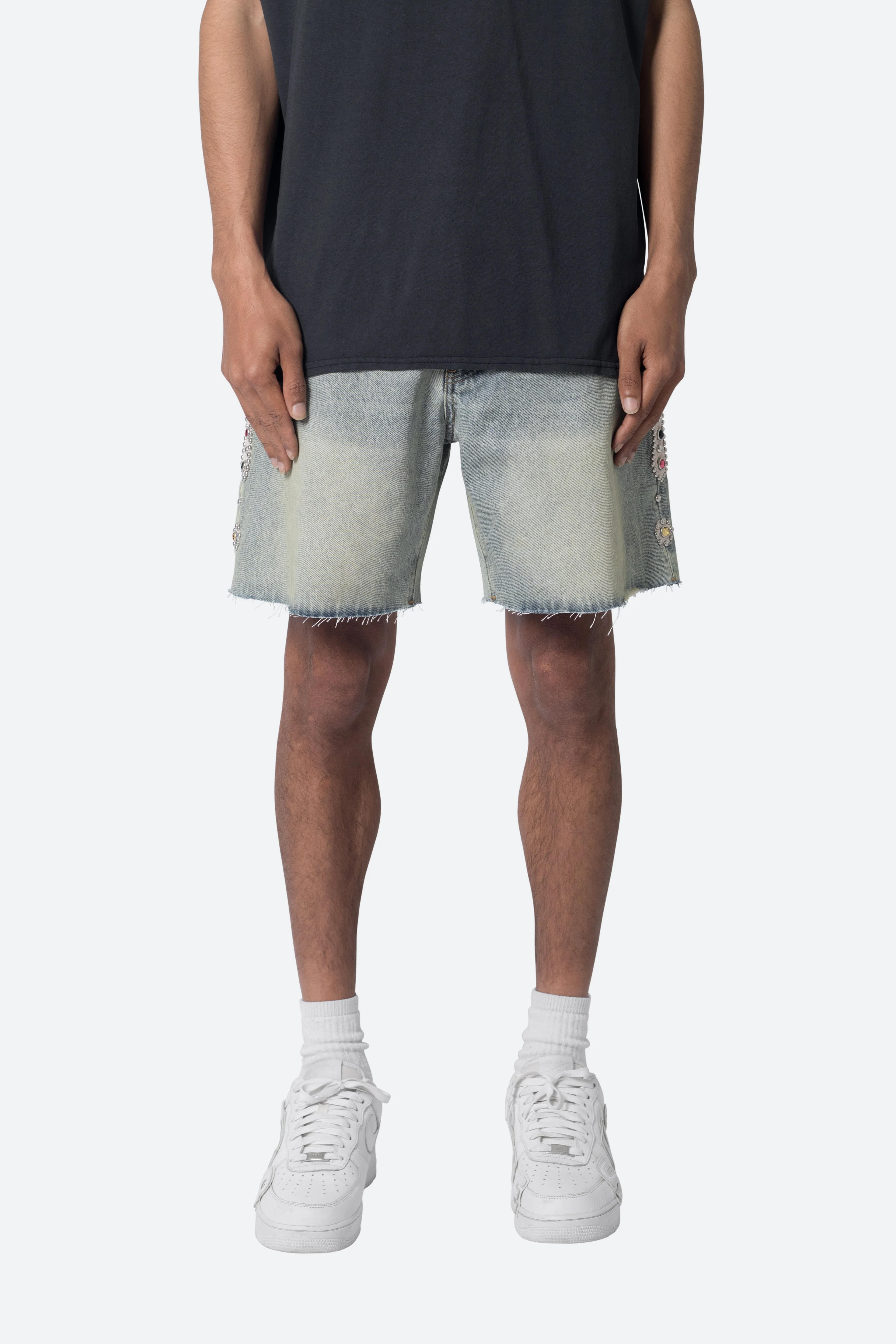 Mojave Denim Shorts - Vintage Blue | mnml | shop now