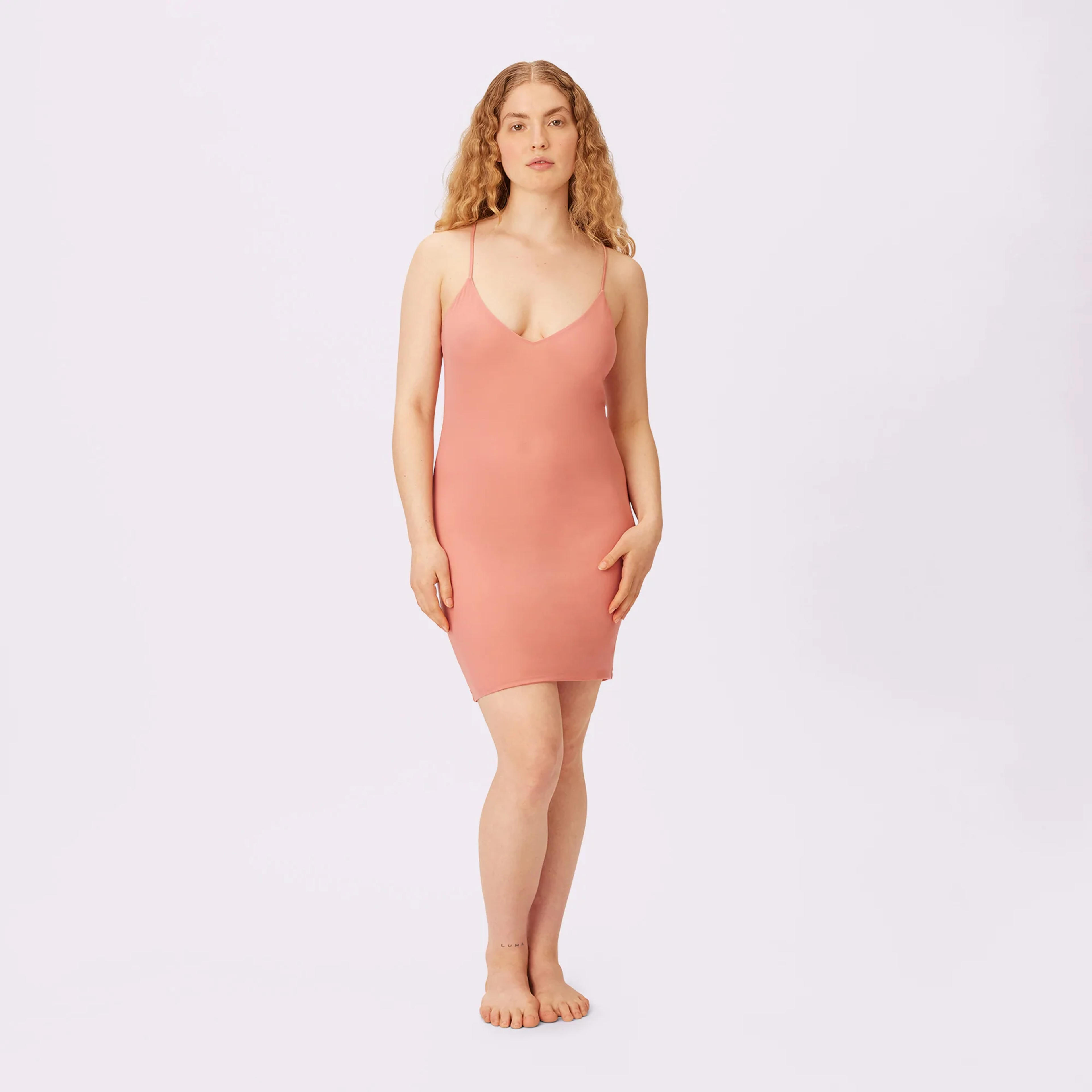 Summer Slip Dress | Sexy Silky Mesh - 2XL / Pink Canyon