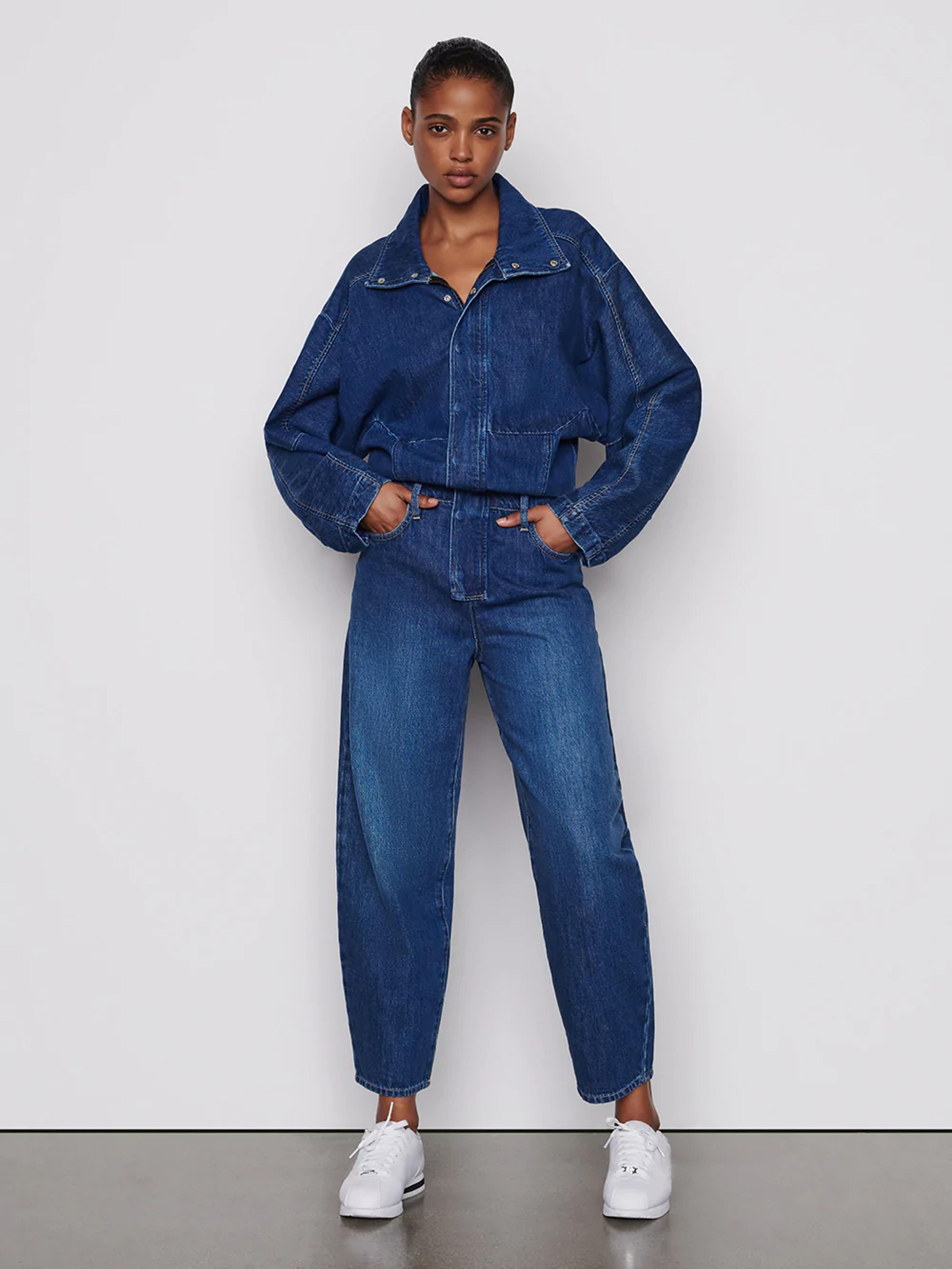 Structured Bomber Jumpsuit -- Frame Rinse - S / FRAME RINSE