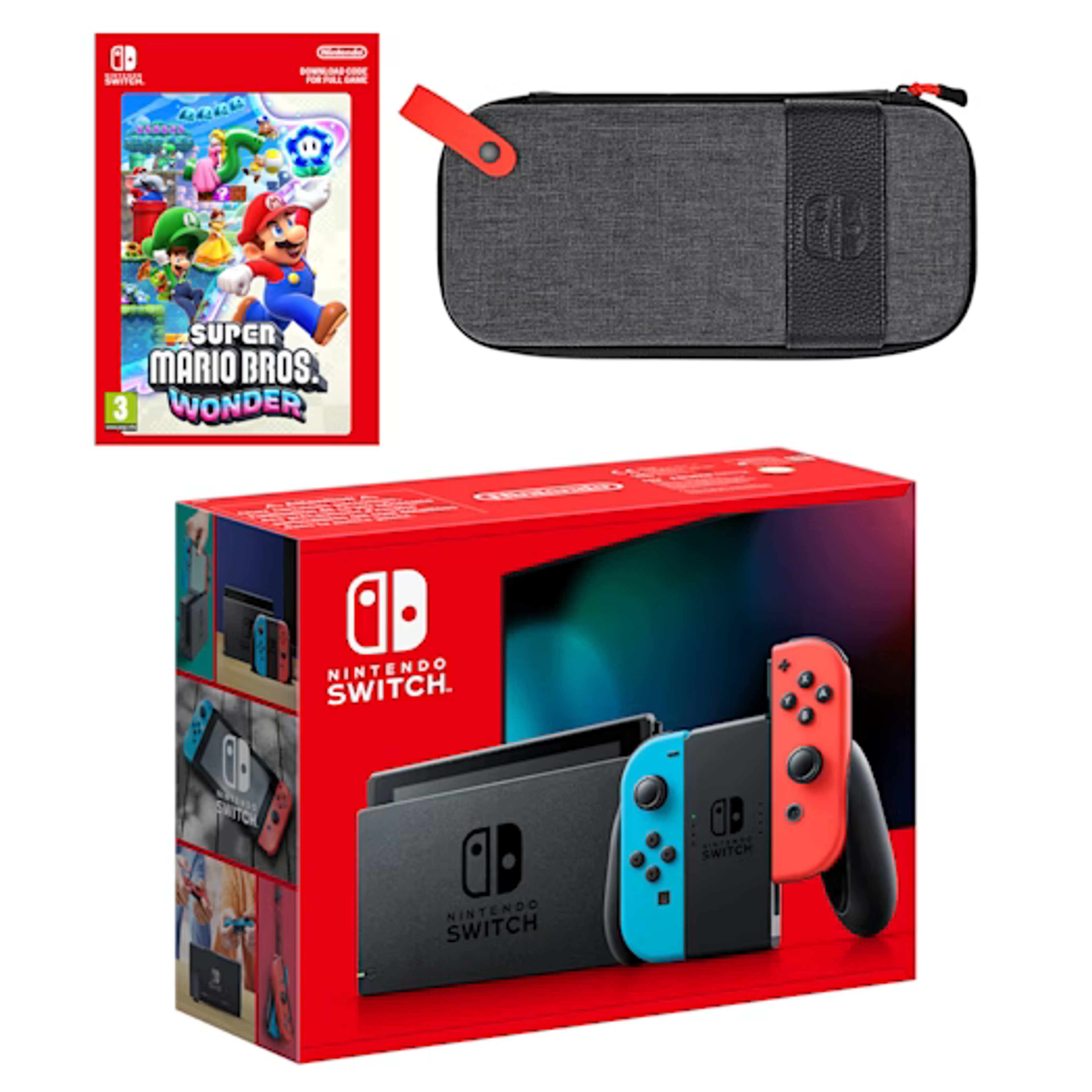 Nintendo Switch (Neon Blue/Neon Red) Super Mario Bros. Wonder Pack - My Nintendo Store