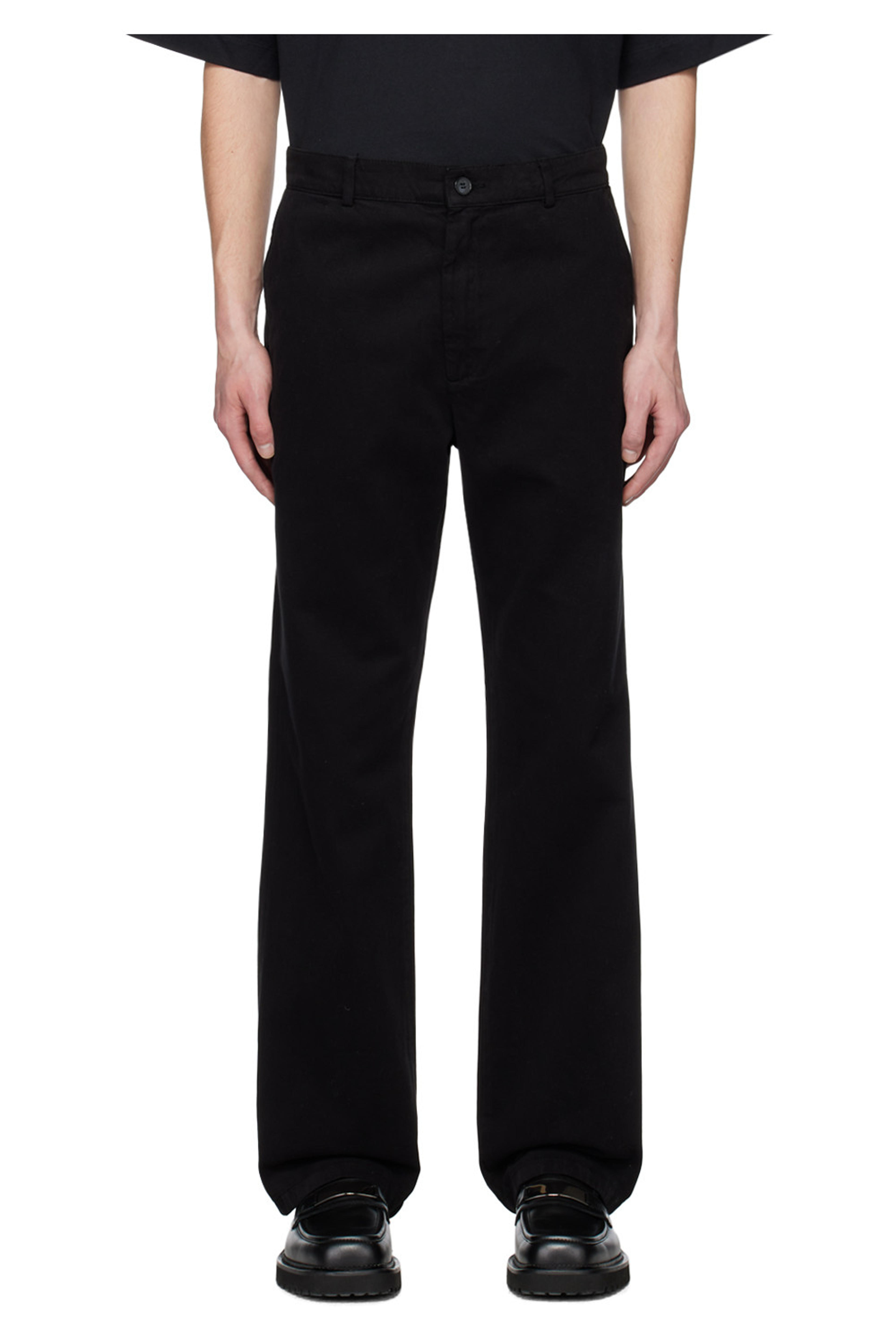 Black React Trousers by HOPE on Sale