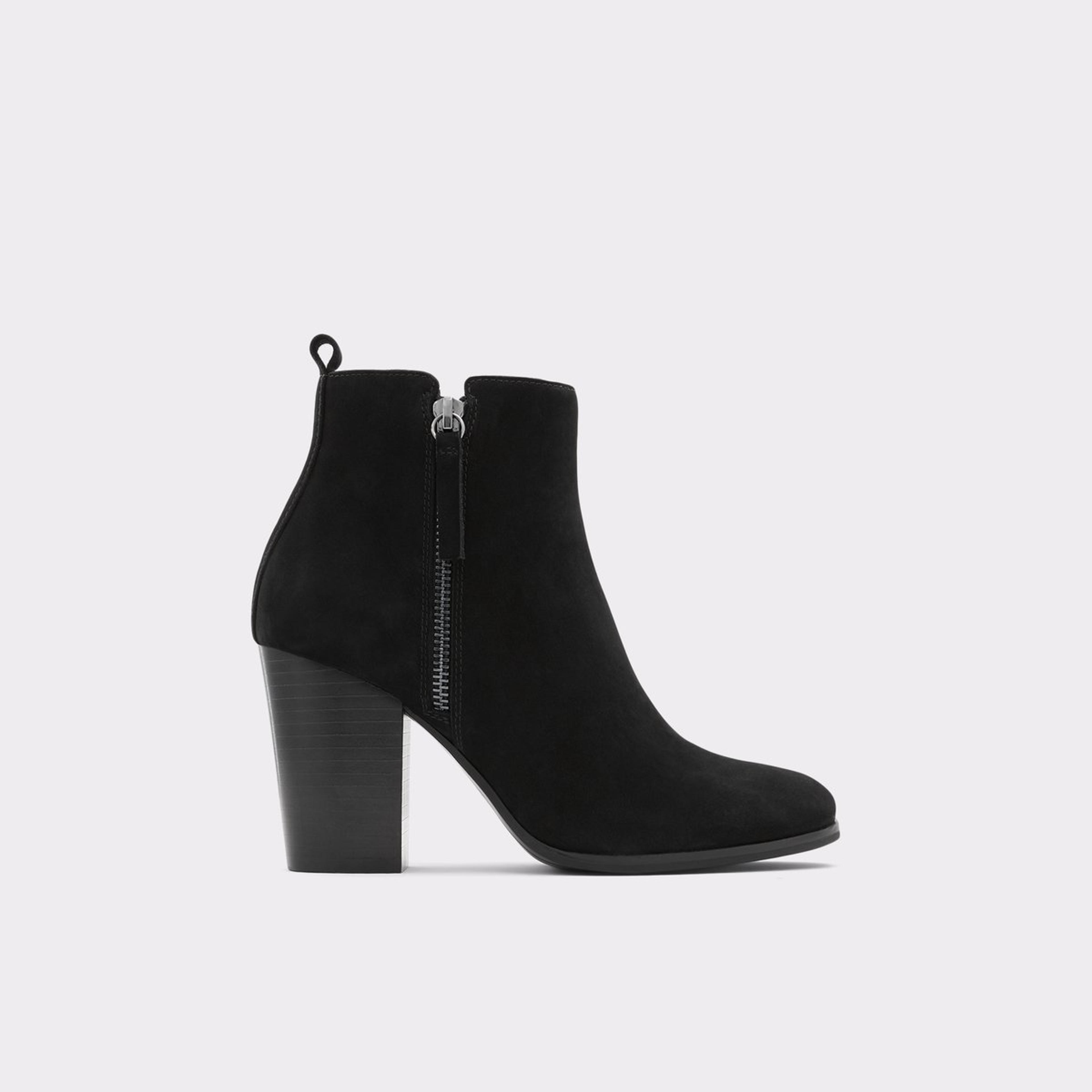 Noemieflex Black Leather Nubuck Women's Ankle Boots & Booties | ALDO US