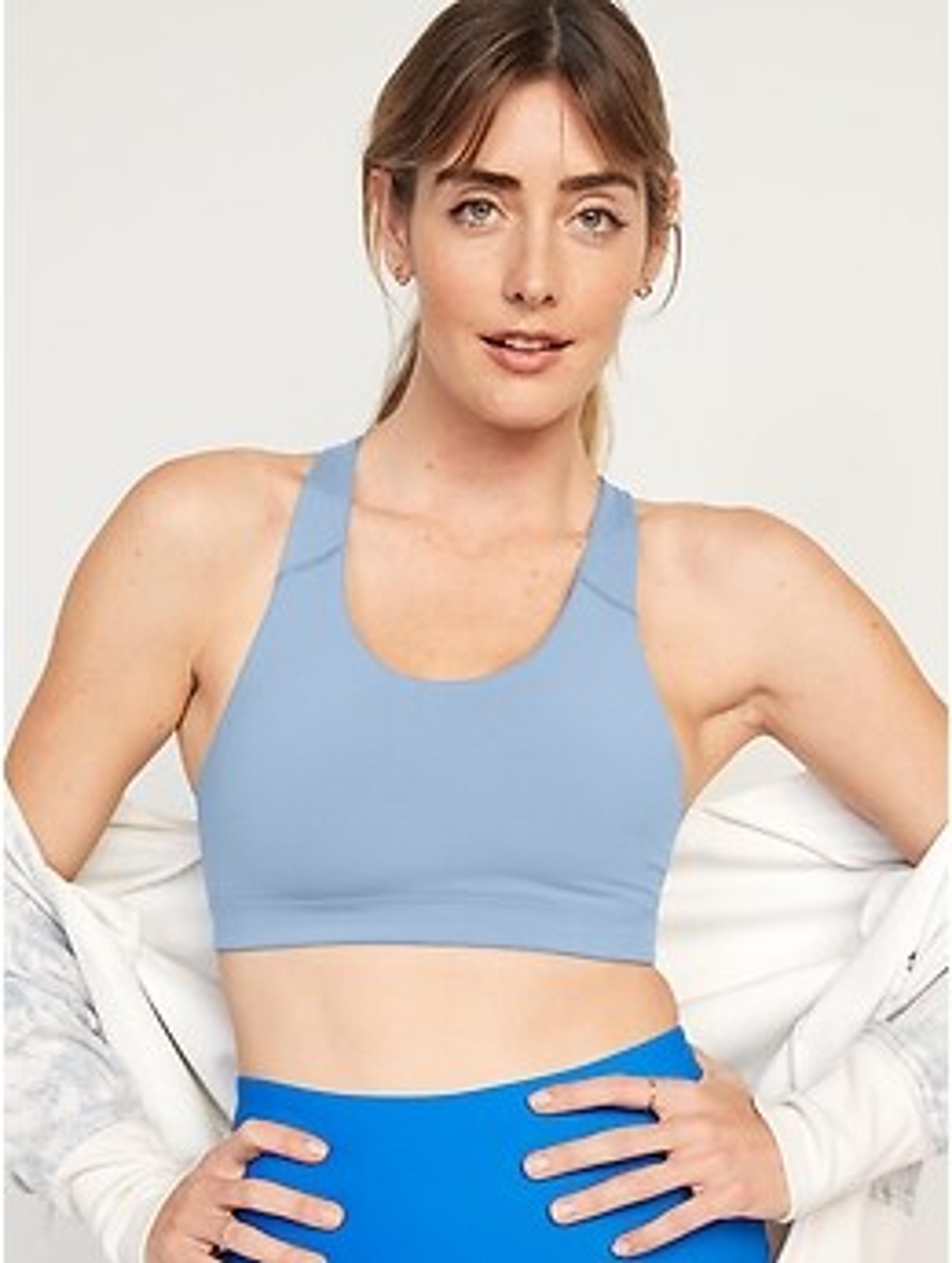 Medium Support PowerPress Strappy Sports Bra for Women XS-XXL