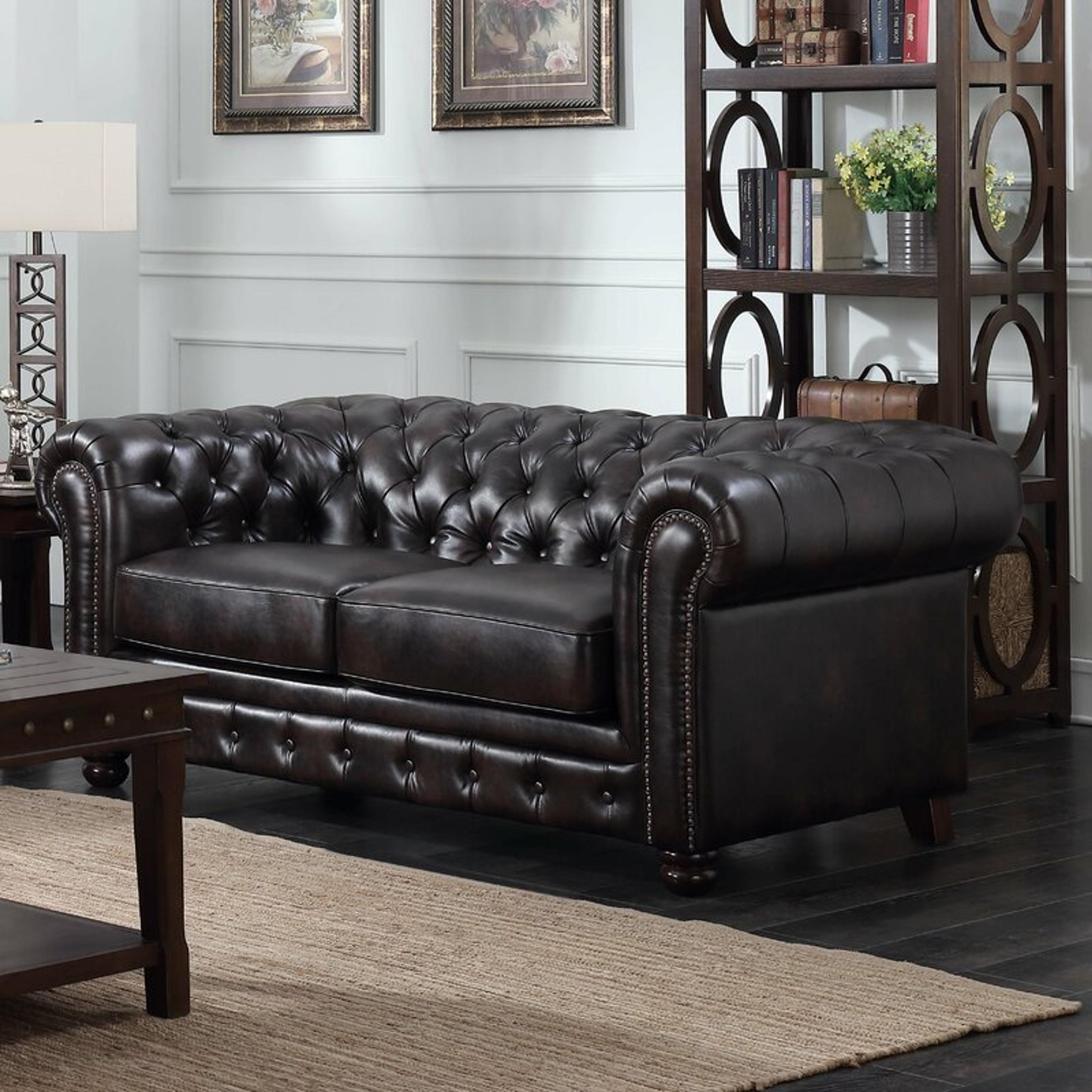 Trent Austin Design® Moroney 72'' Vegan Leather Sofa & Reviews | Wayfair