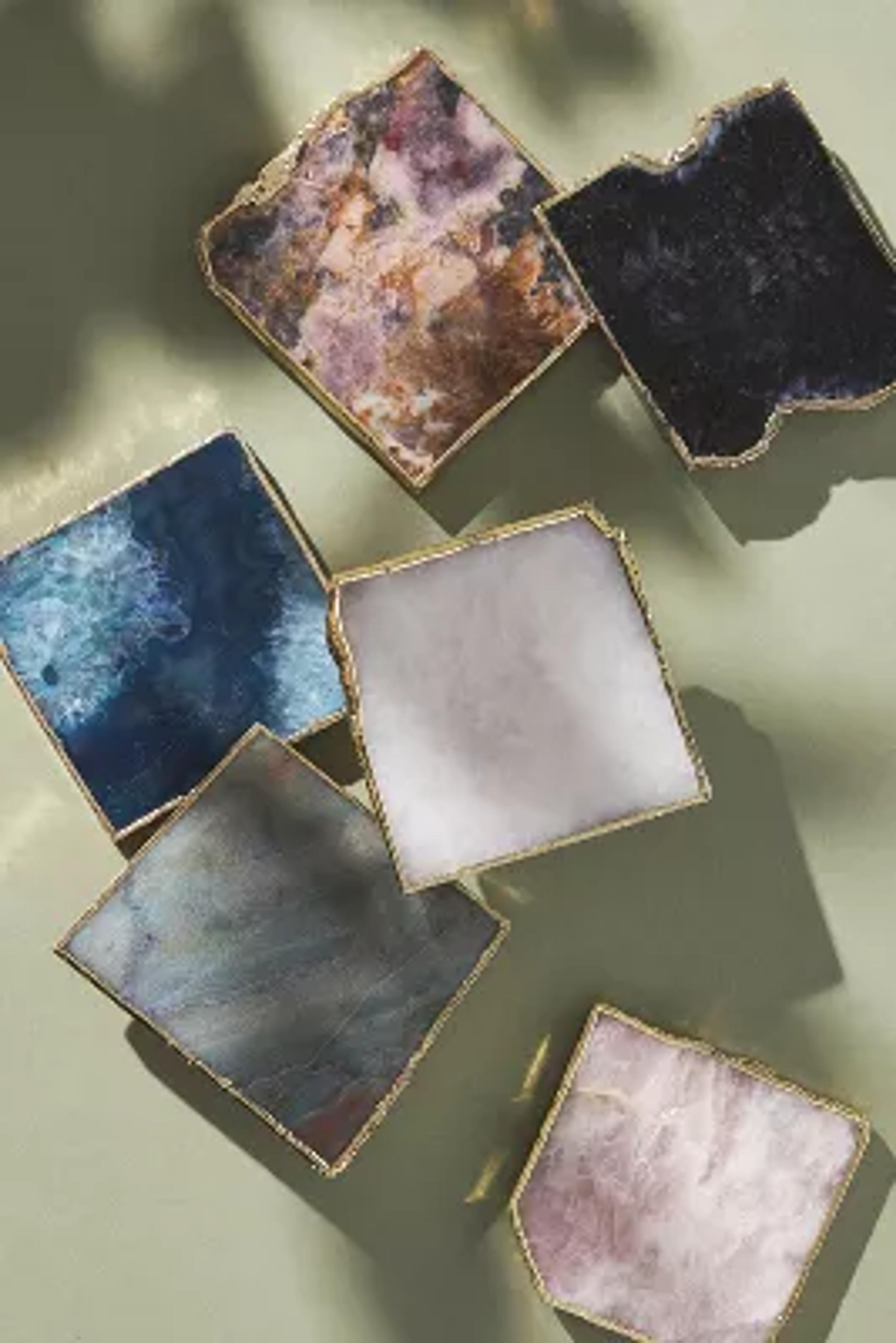 Gilded Agate Coaster | Anthropologie