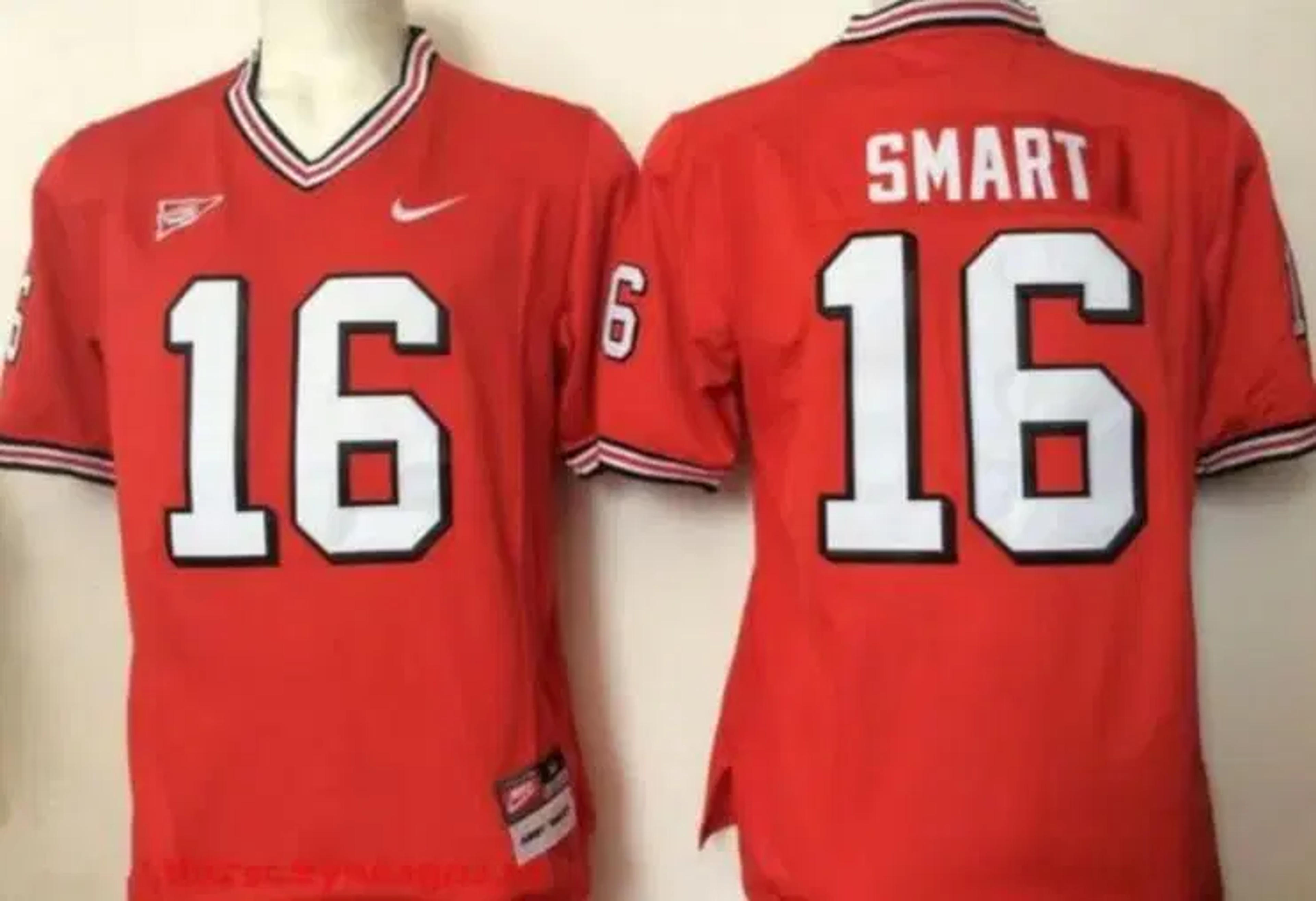 [Trending] New Kirby Smart Jersey Georgia Bulldogs #16 Red