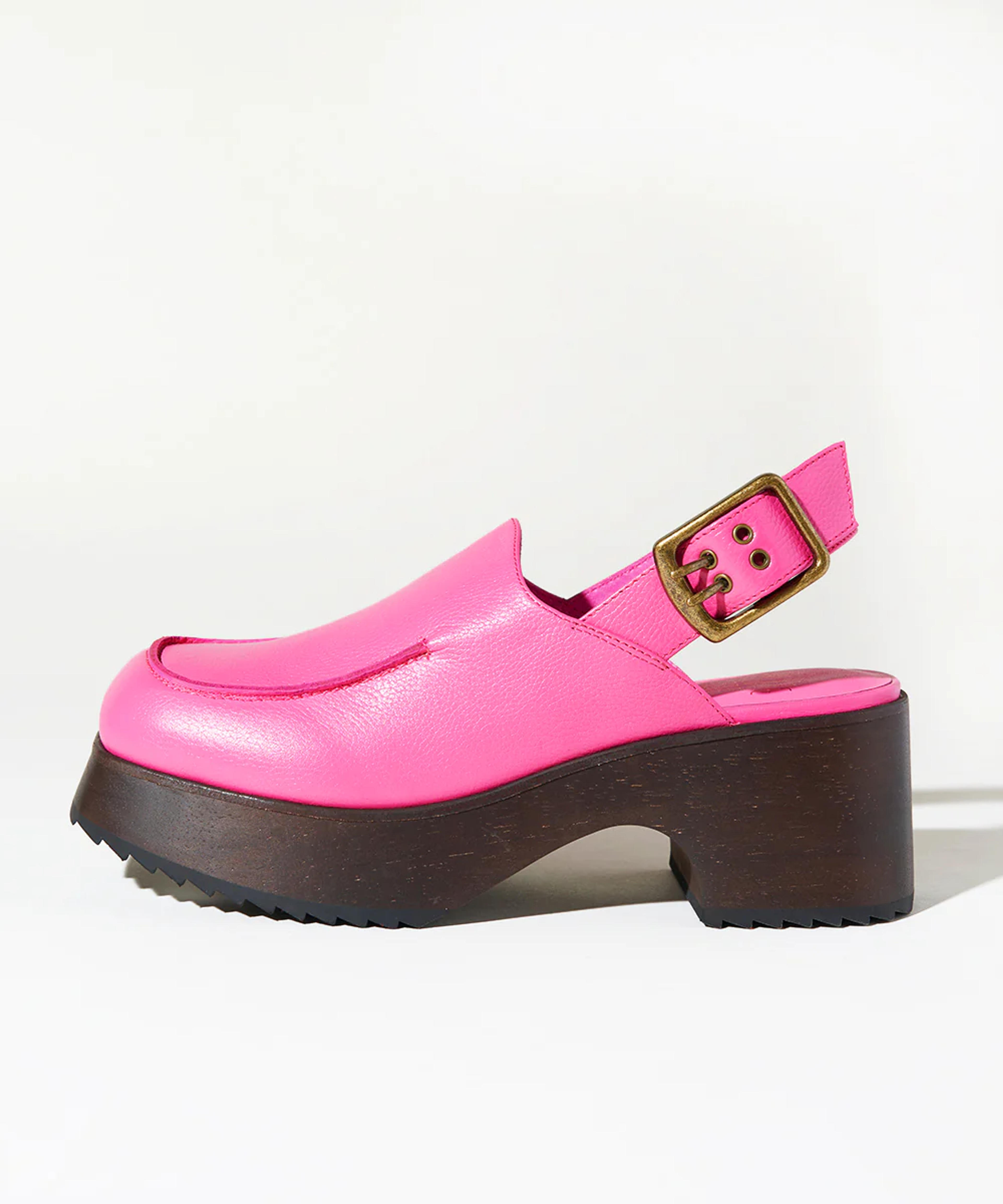 Carlos Slingback Chunky Platform Clog, Fandango Pink – Charlotte Stone