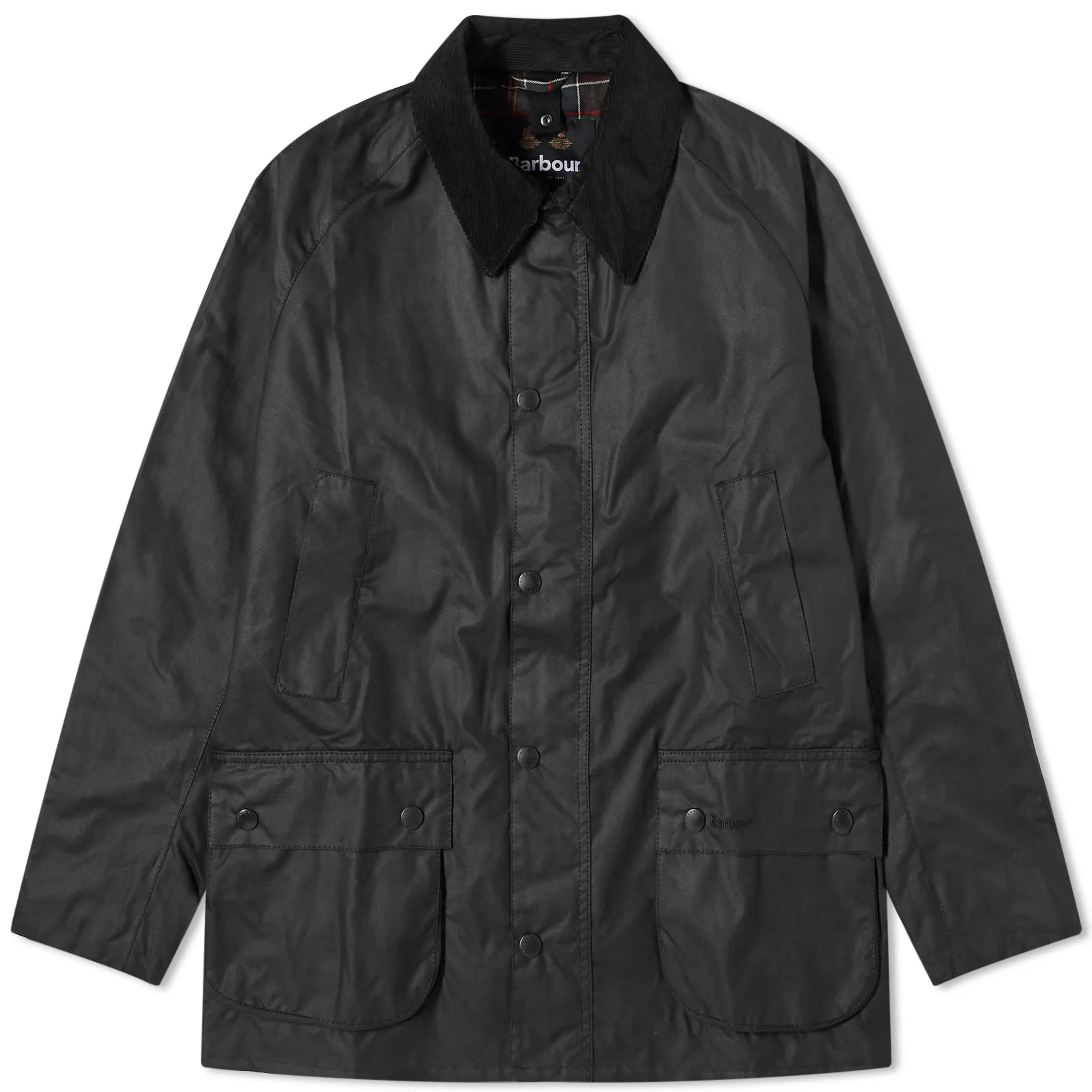 Barbour Ashby Wax Jacket Black | END.